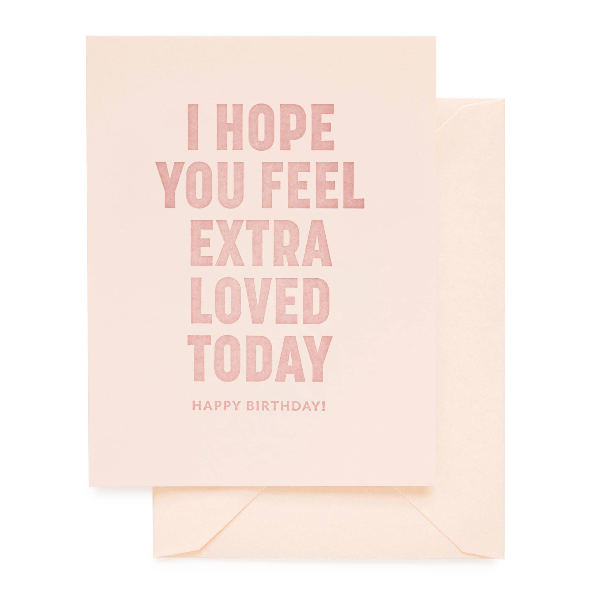 Extra Loved Birthday | Letterpress Birthday Card