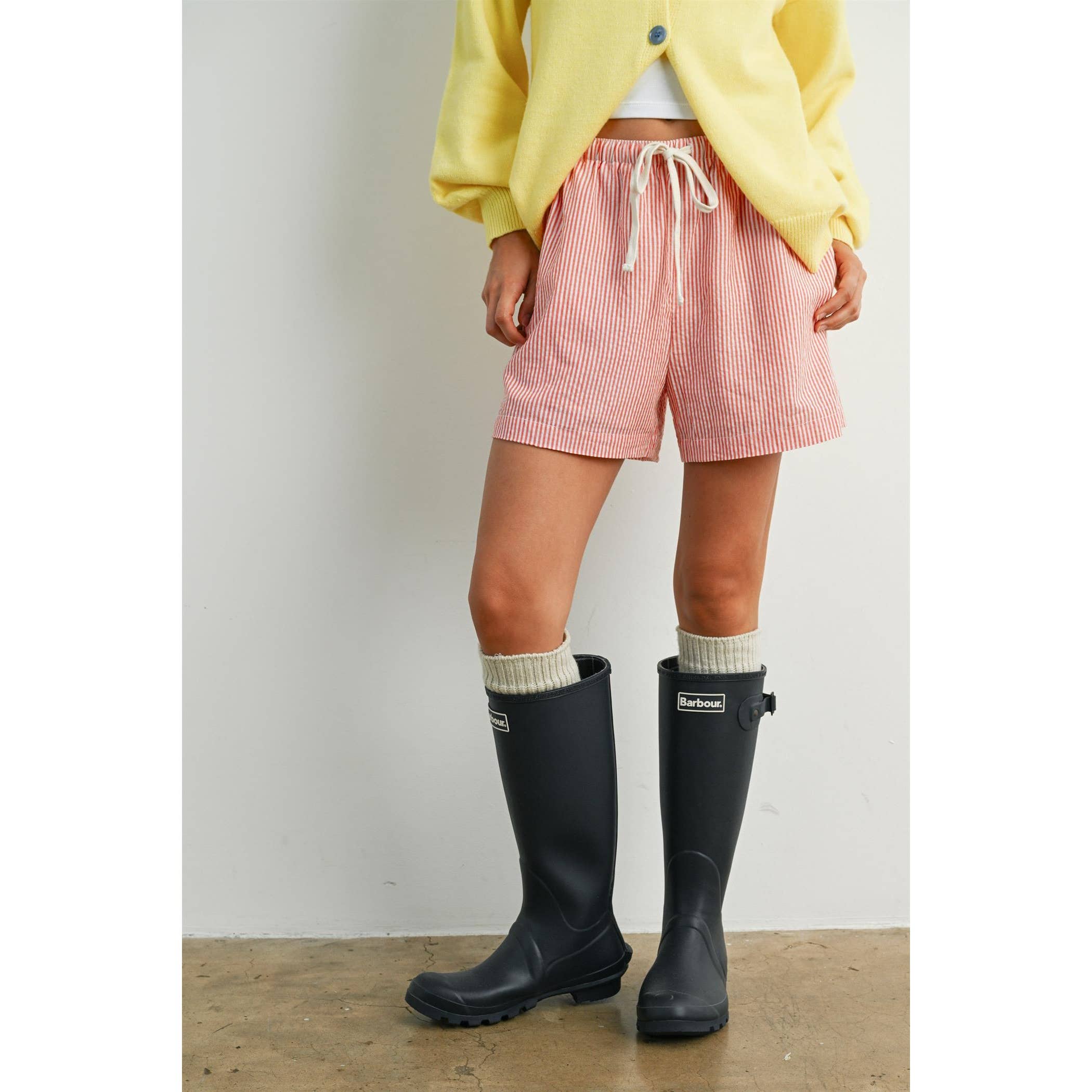 Casual Striped Drawstring Shorts - BMP7940