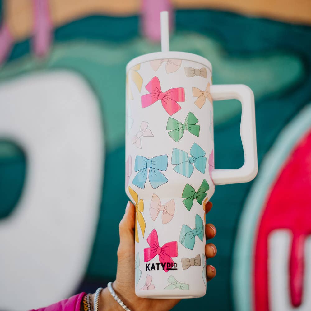Multicolored Coquette Bows 38 Oz Tumbler