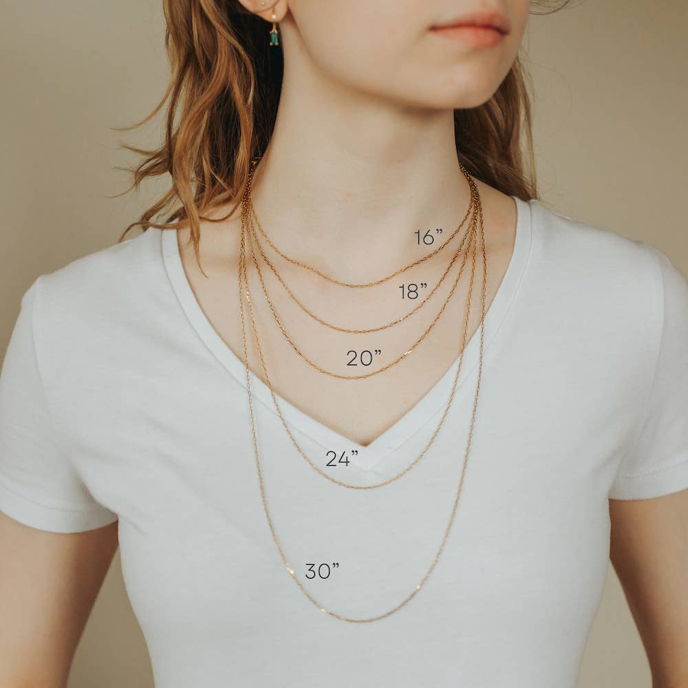 Serenity Charm Pendant Necklace Gold