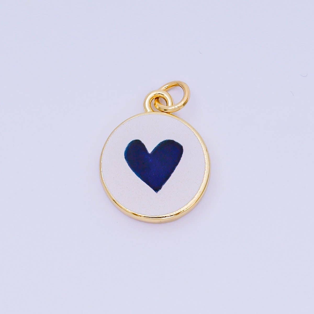 24K Gold Filled 18mm Enamel Art Beach Theme Charms