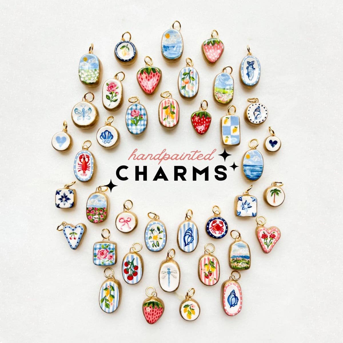 Strawberry Enamel Charm