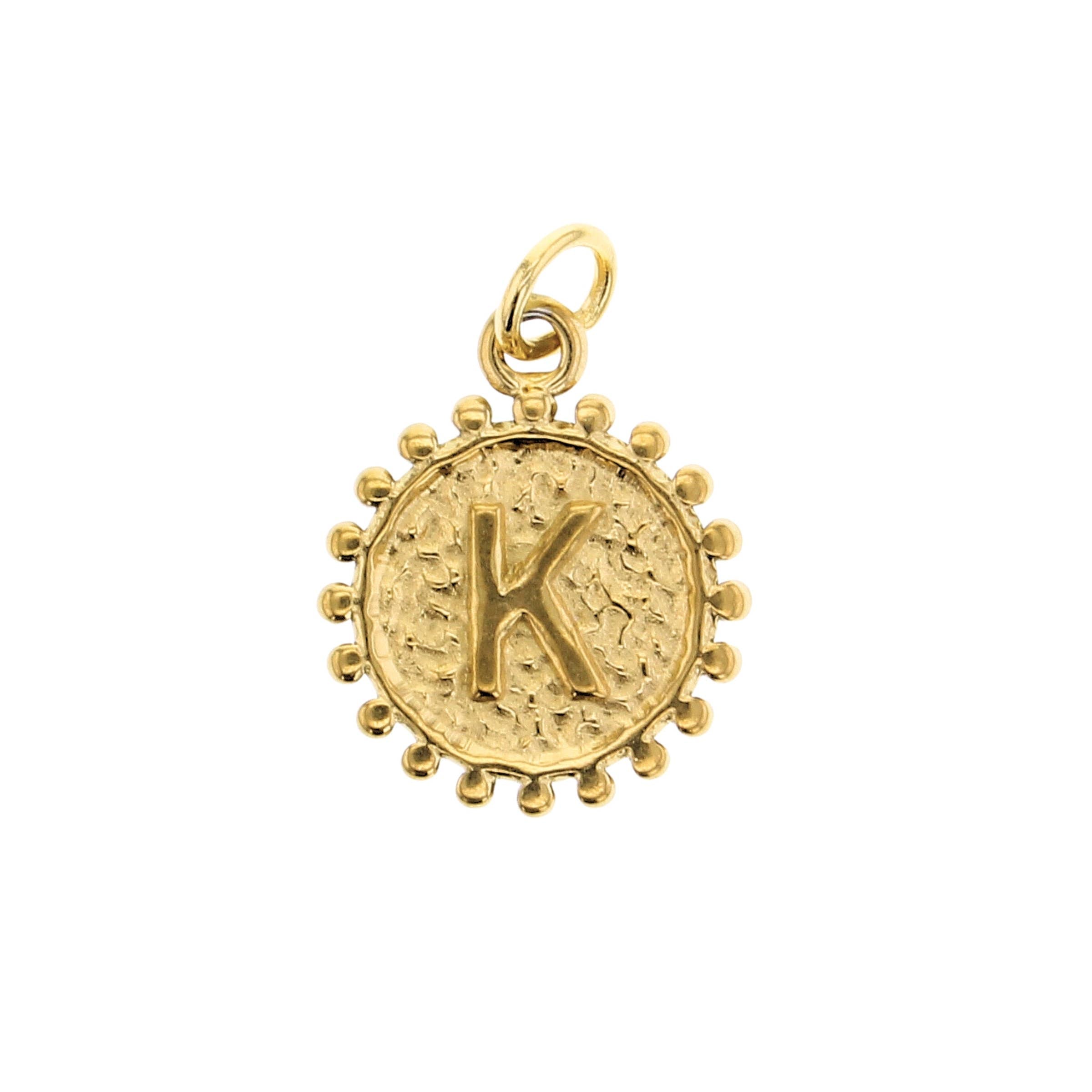 Milgrain Letter Charm