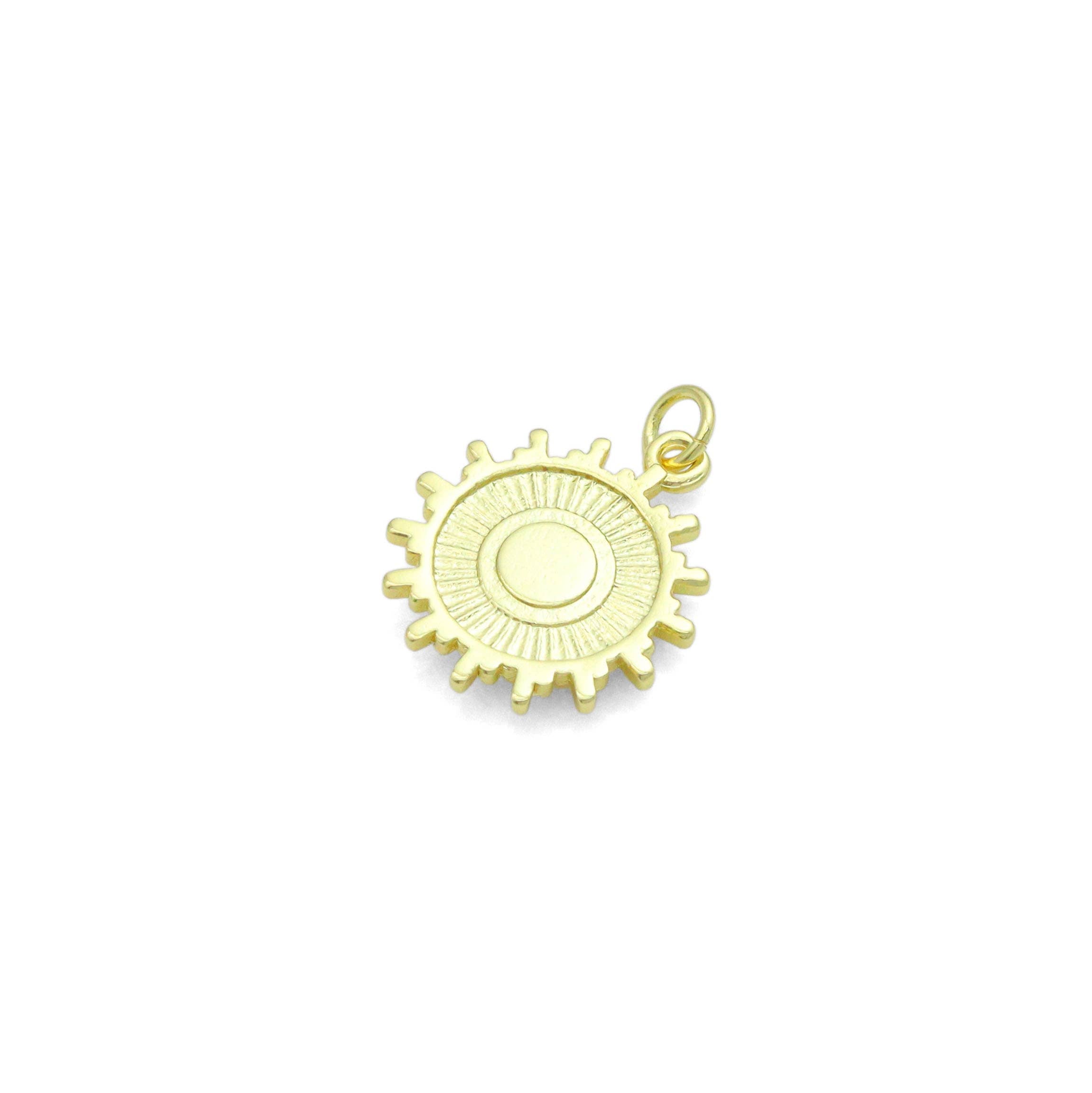 White Opal Sunburst Charm