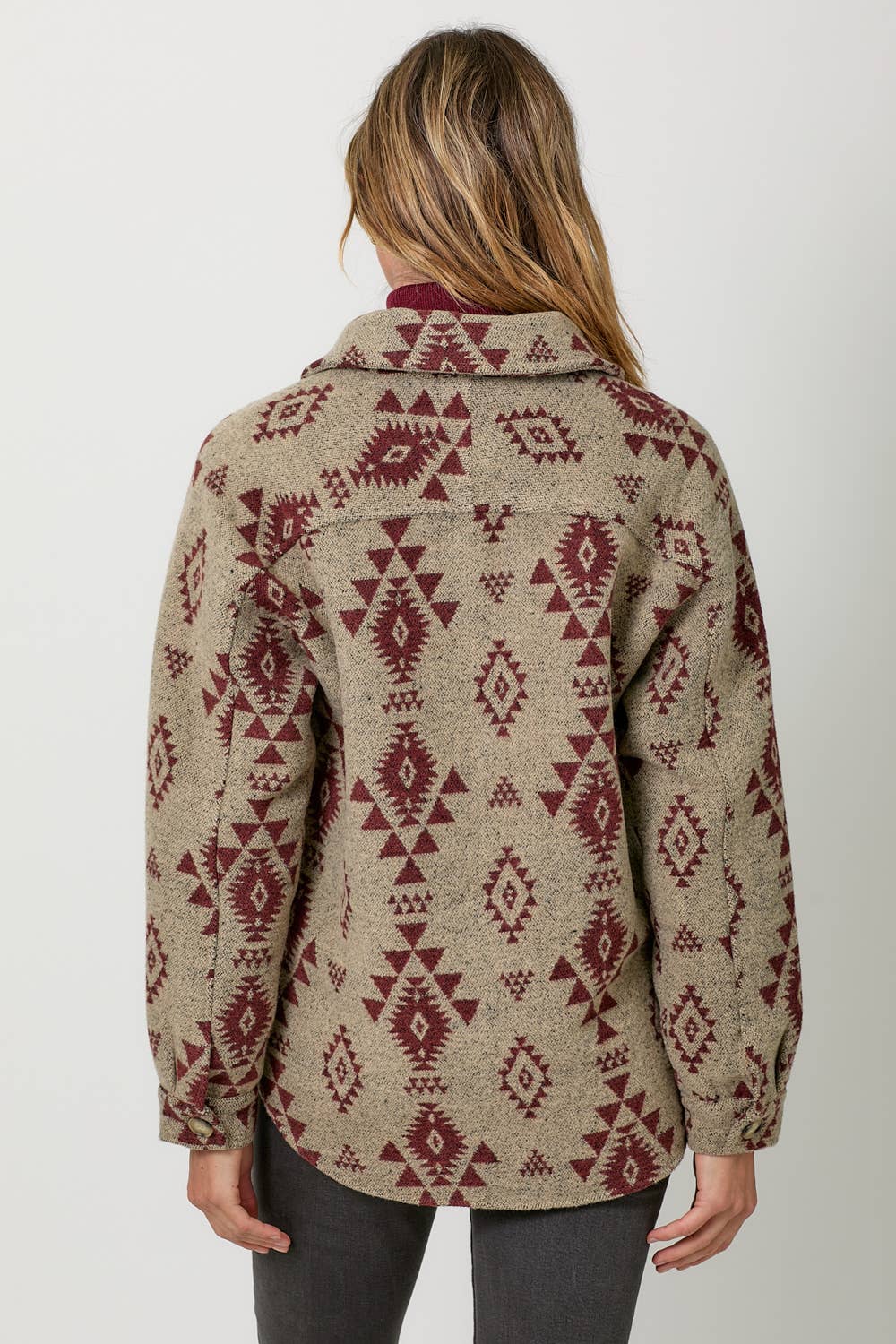 Aztec Button Down Shacket