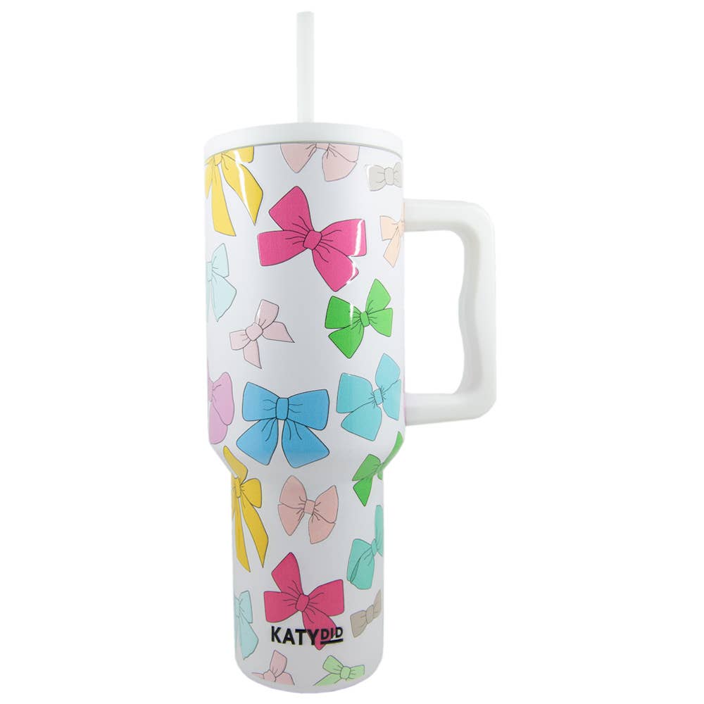 Multicolored Coquette Bows 38 Oz Tumbler