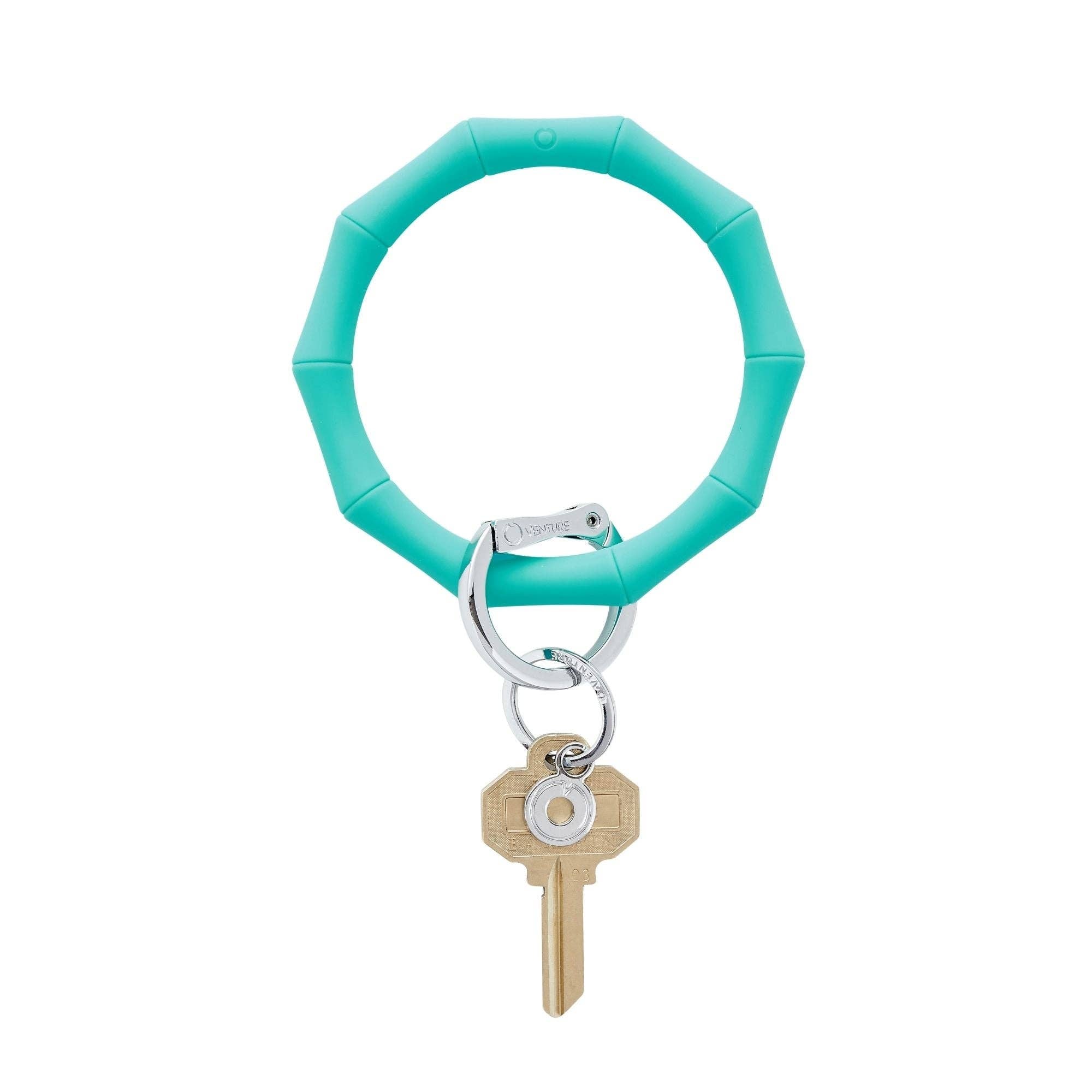 Silicone Big O® Key Ring - In The Pool Bamboo