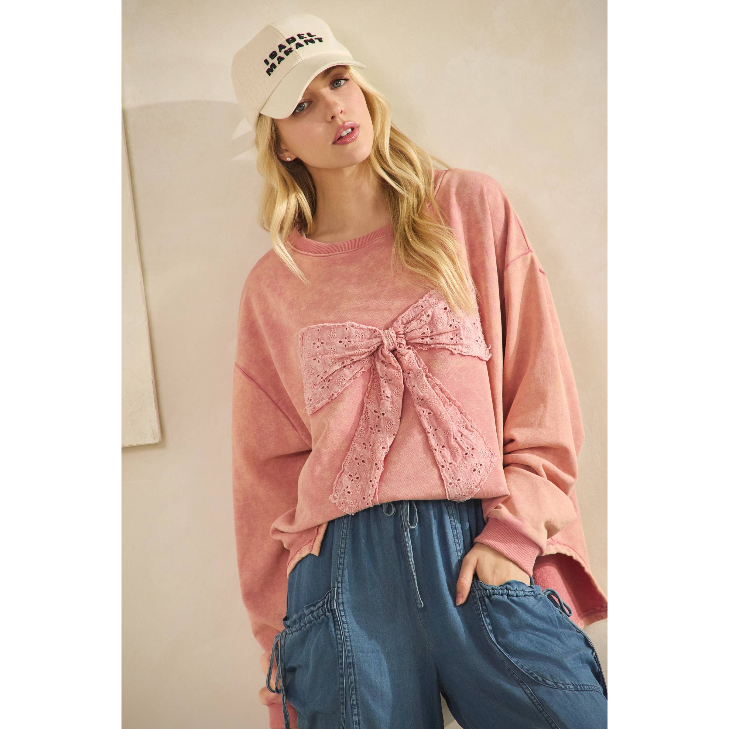 WHIMSY BOW SWEATSHIRT