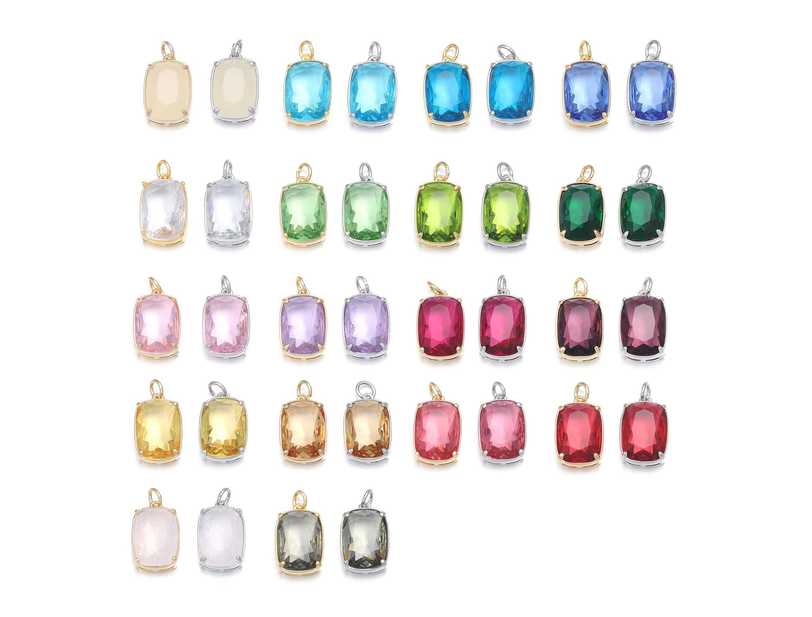 Rectangle Charms in Gold