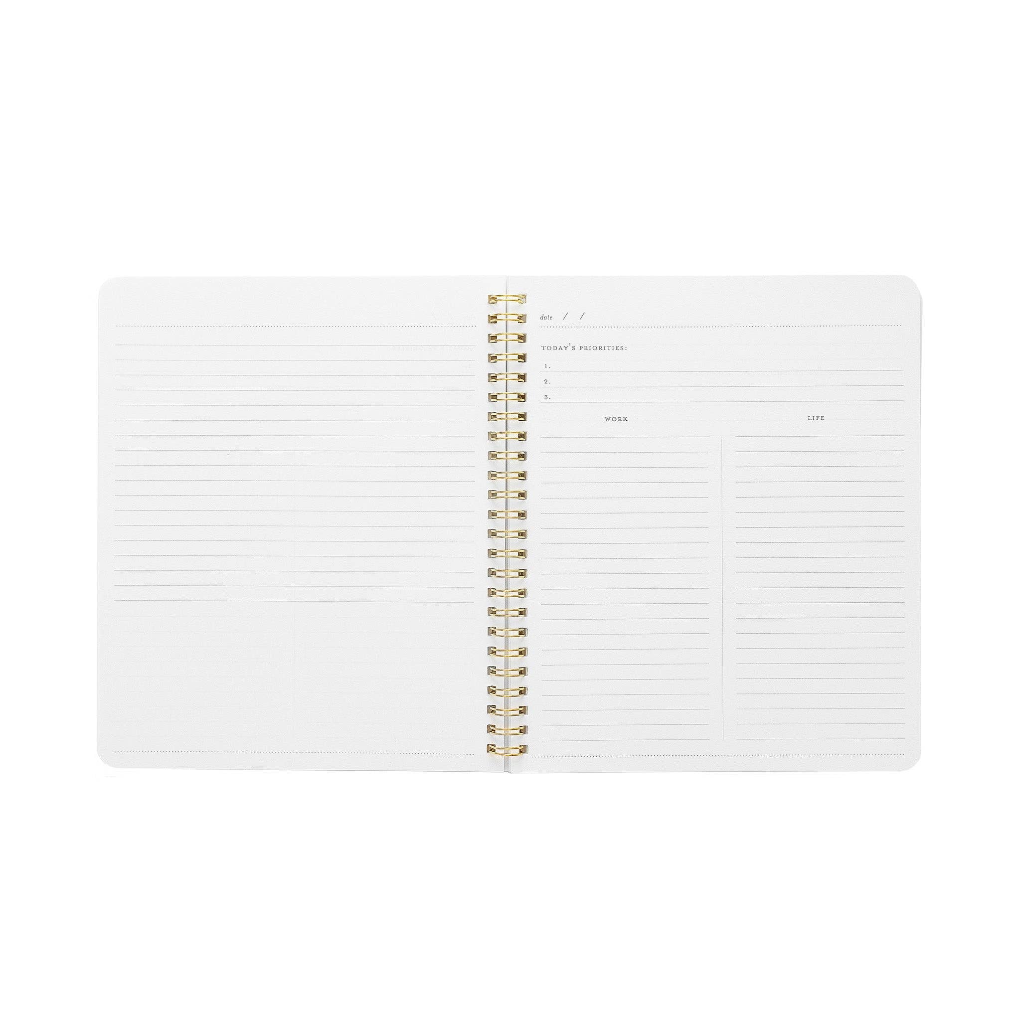 Work/Life Notebook, Grey Stripe