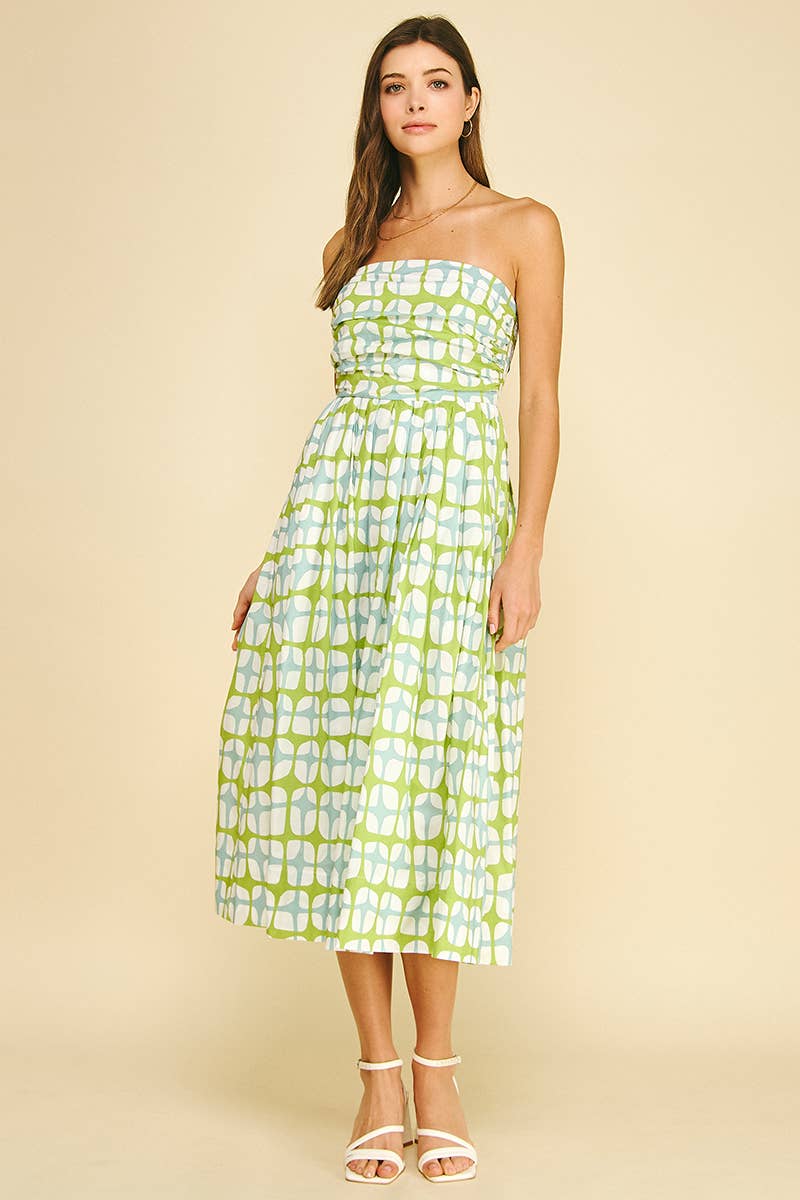 Geometric Midi Dress