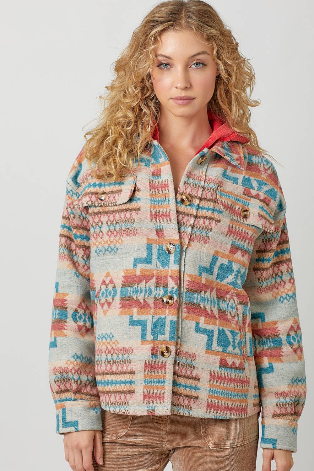60748 Aztec Shacket