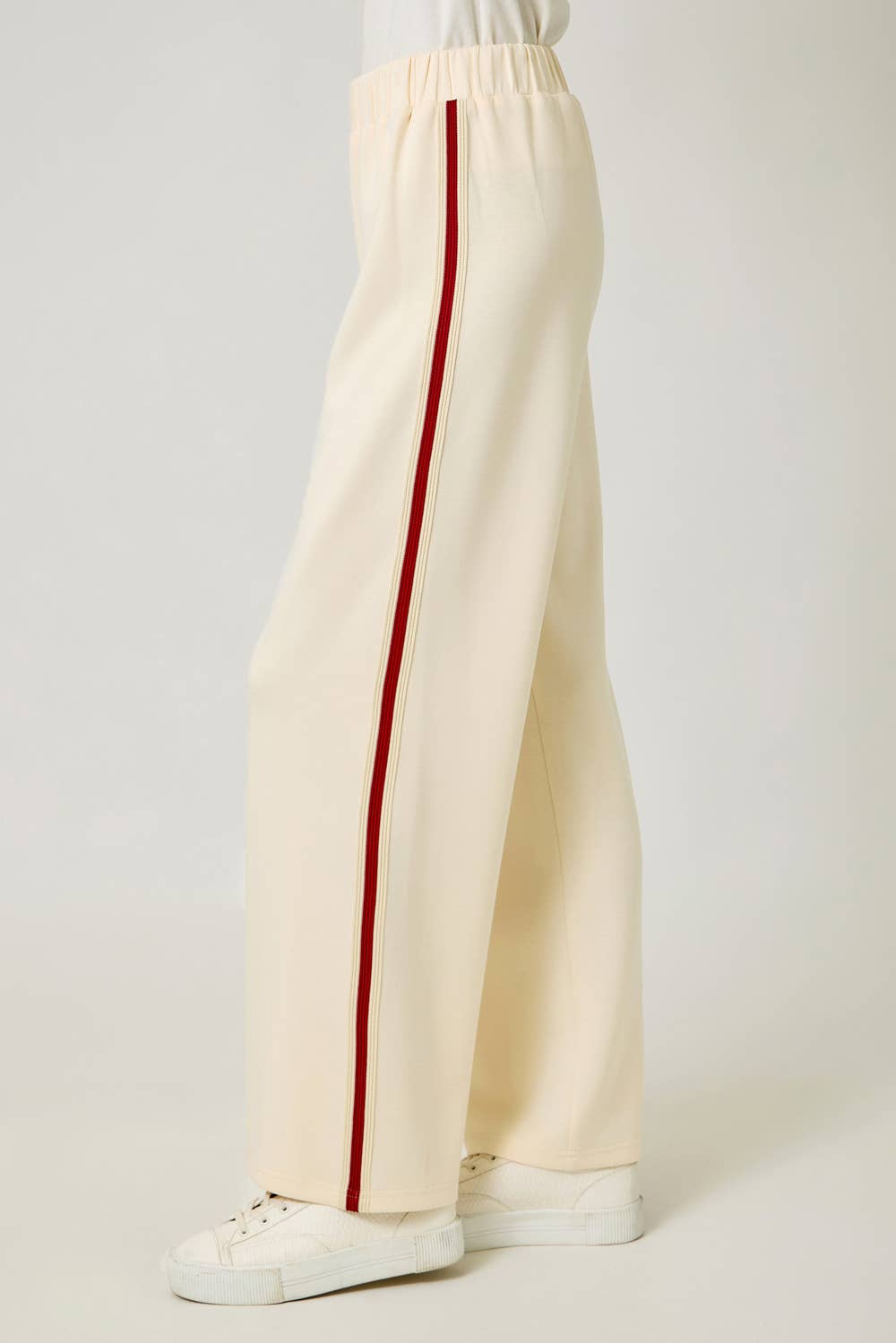 Embroidered Stripe Tracksuit Pants