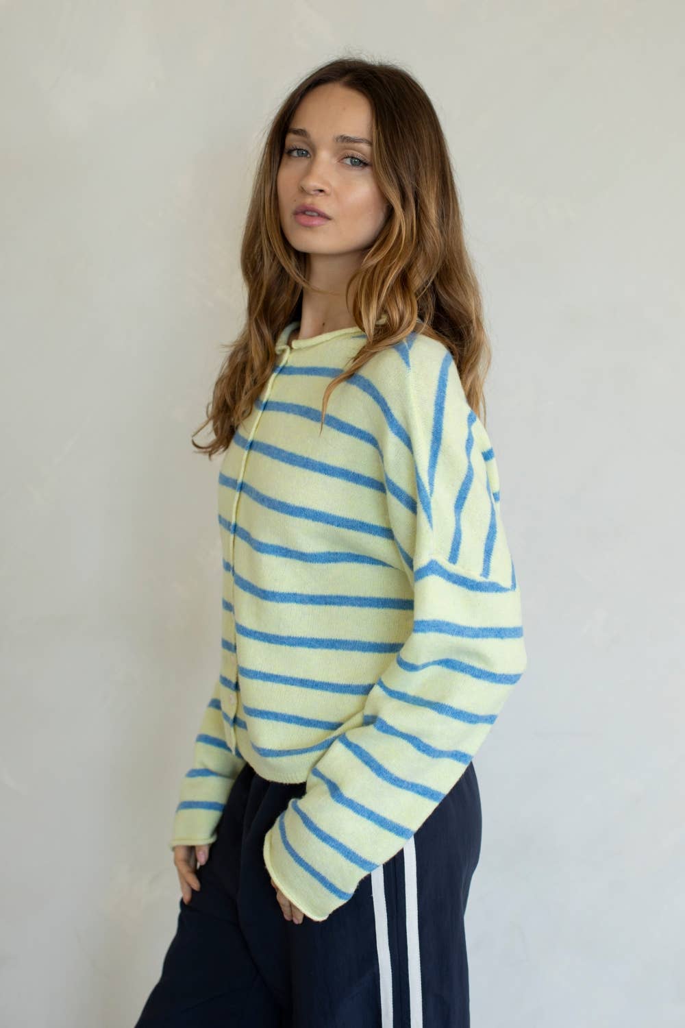 Cabana-Striped Piper Cardigan