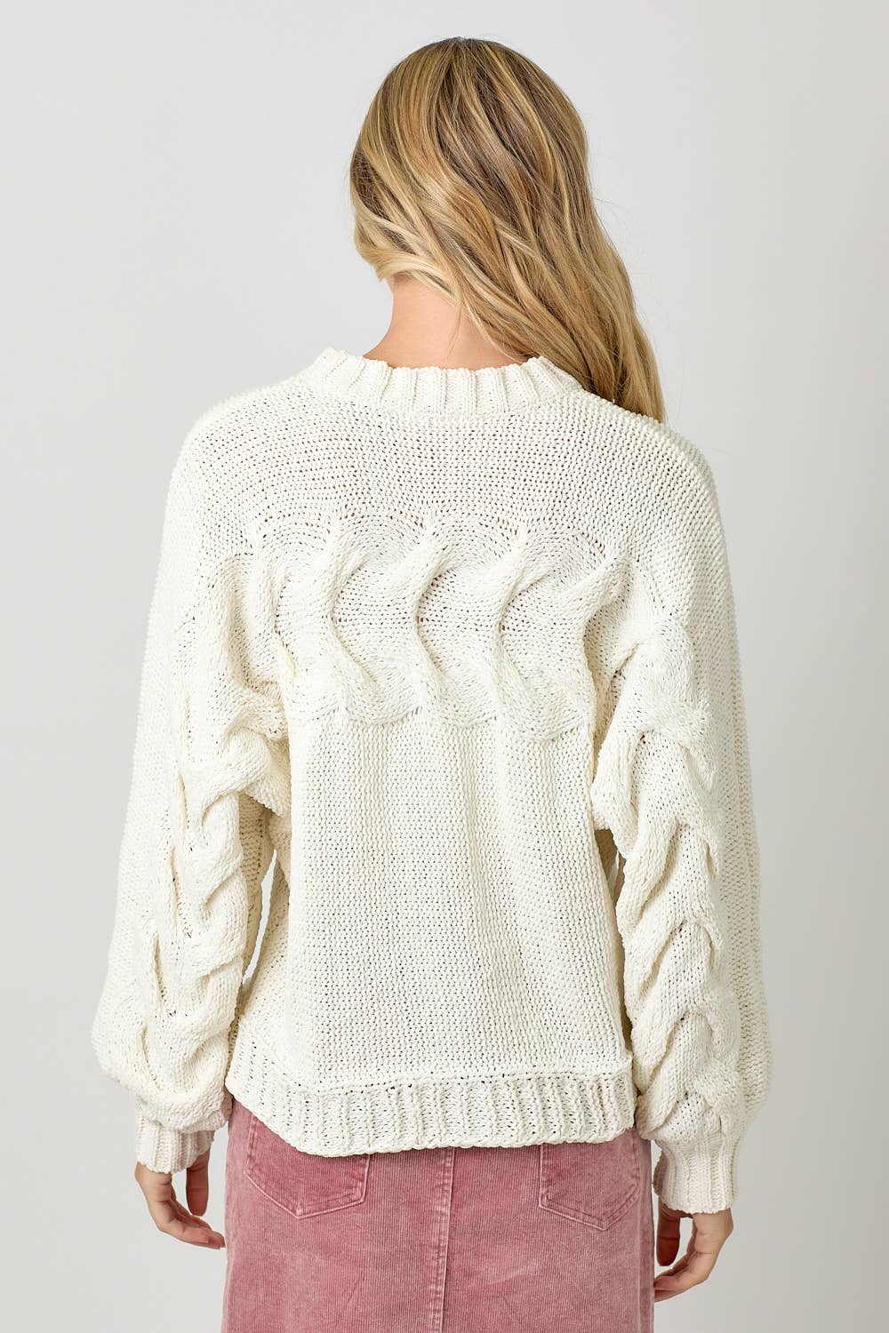 Camille Cable Pullover Sweater
