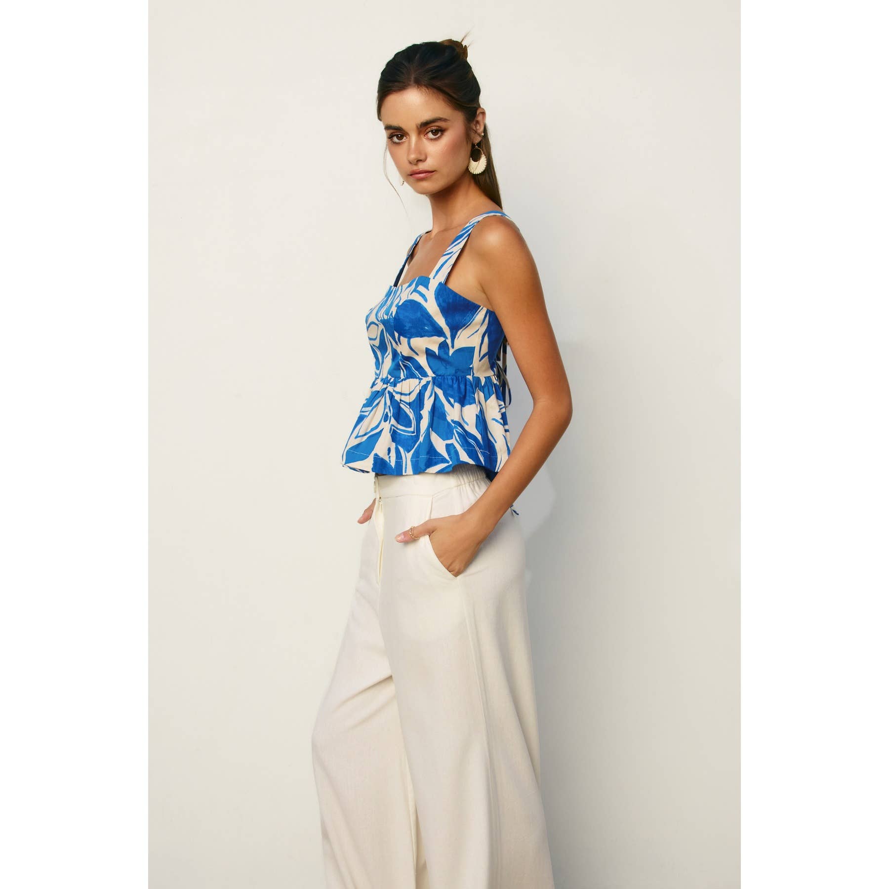 Mykonos Sweetheart Peplum Top