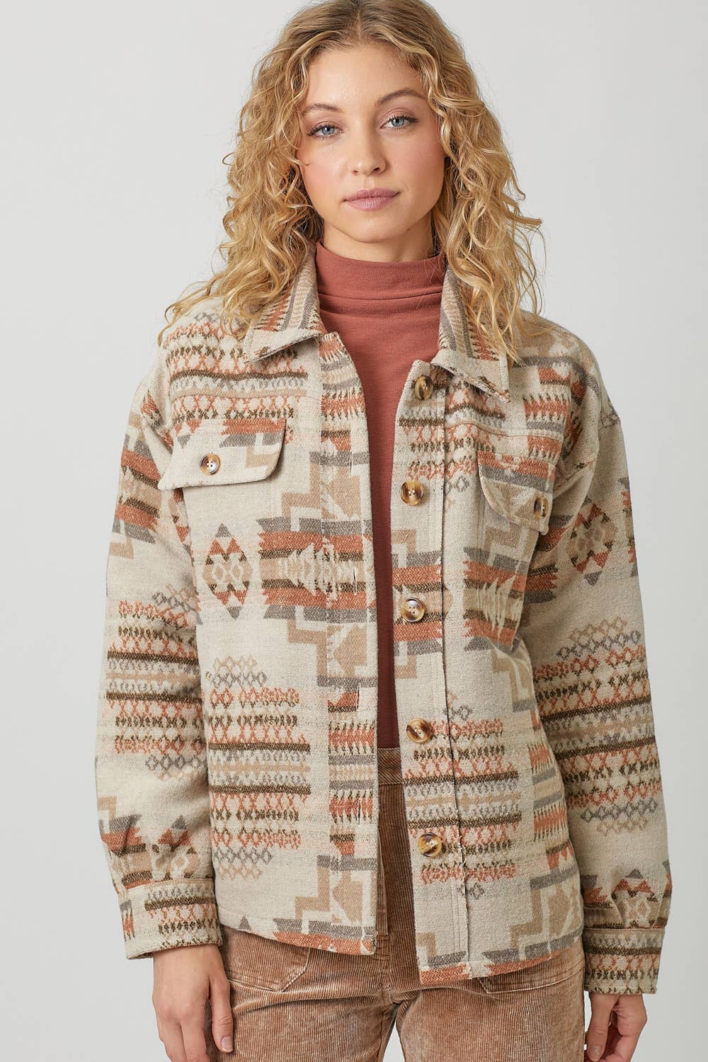 60748 Aztec Shacket