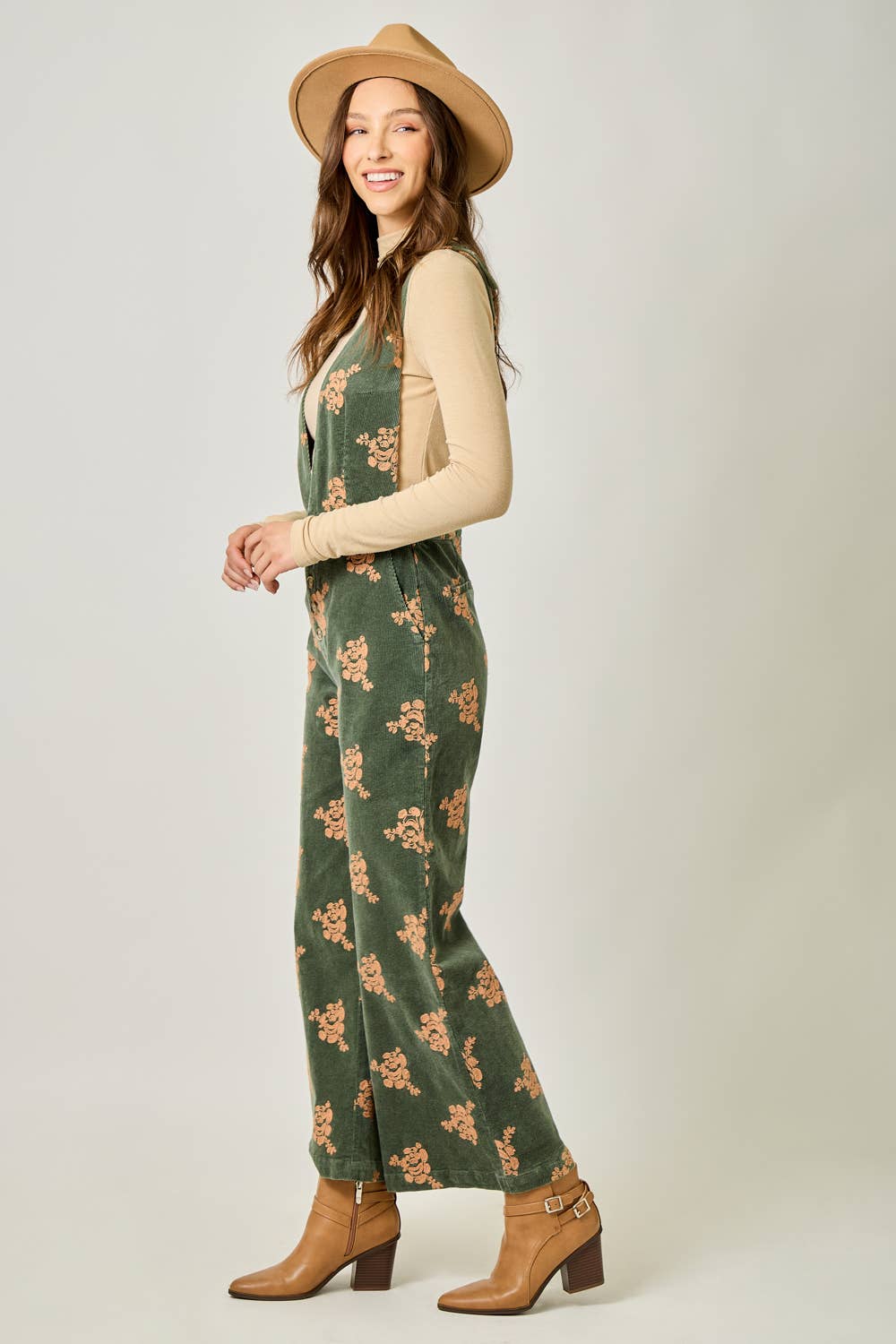 Fernie Embroidered Corduroy Jumpsuit