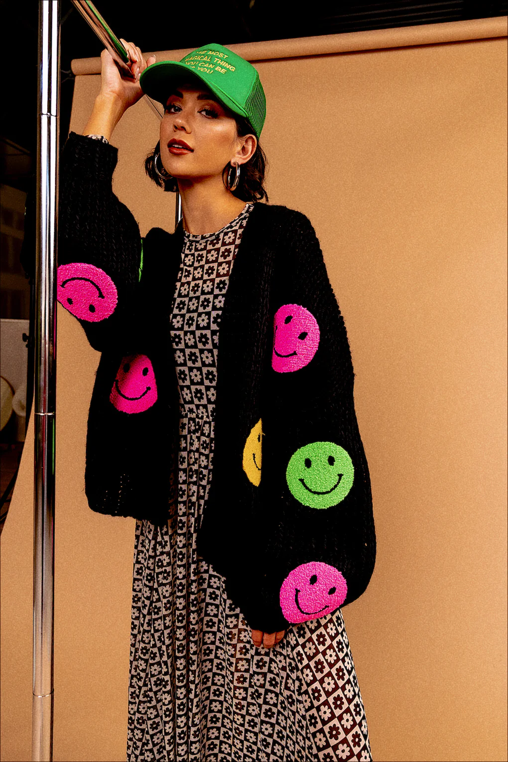 Remmy Smiley Patch Cardi