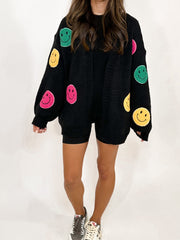 Remmy Smiley Patch Cardi