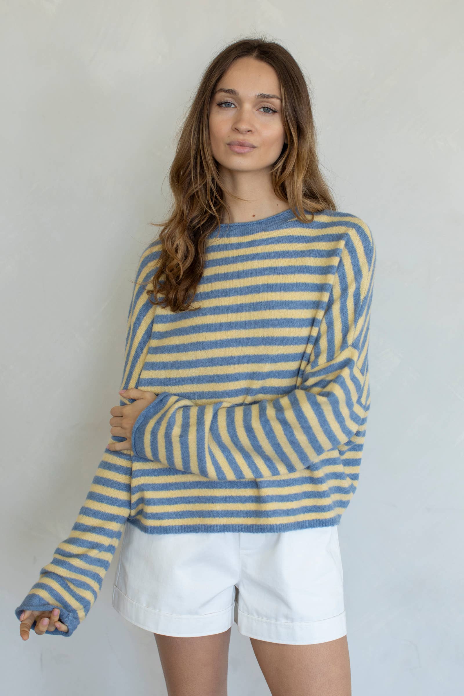 Piper Pullover Sweater - Striped