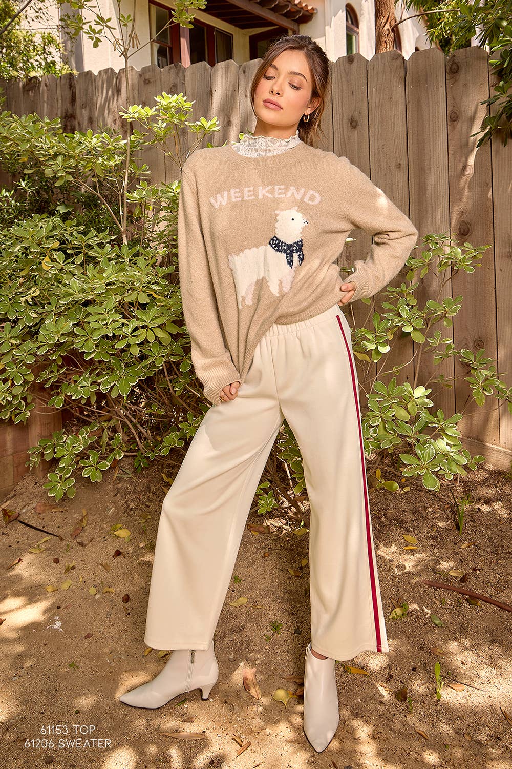 Embroidered Stripe Tracksuit Pants