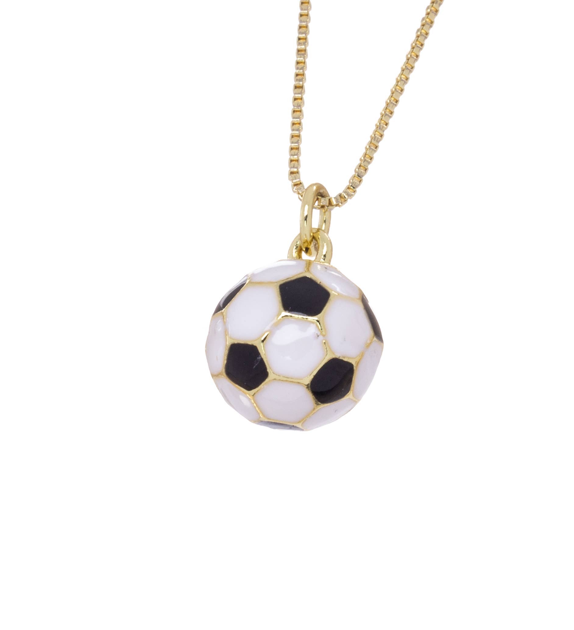 Soccer Ball Charm, Sports Ball Pendant