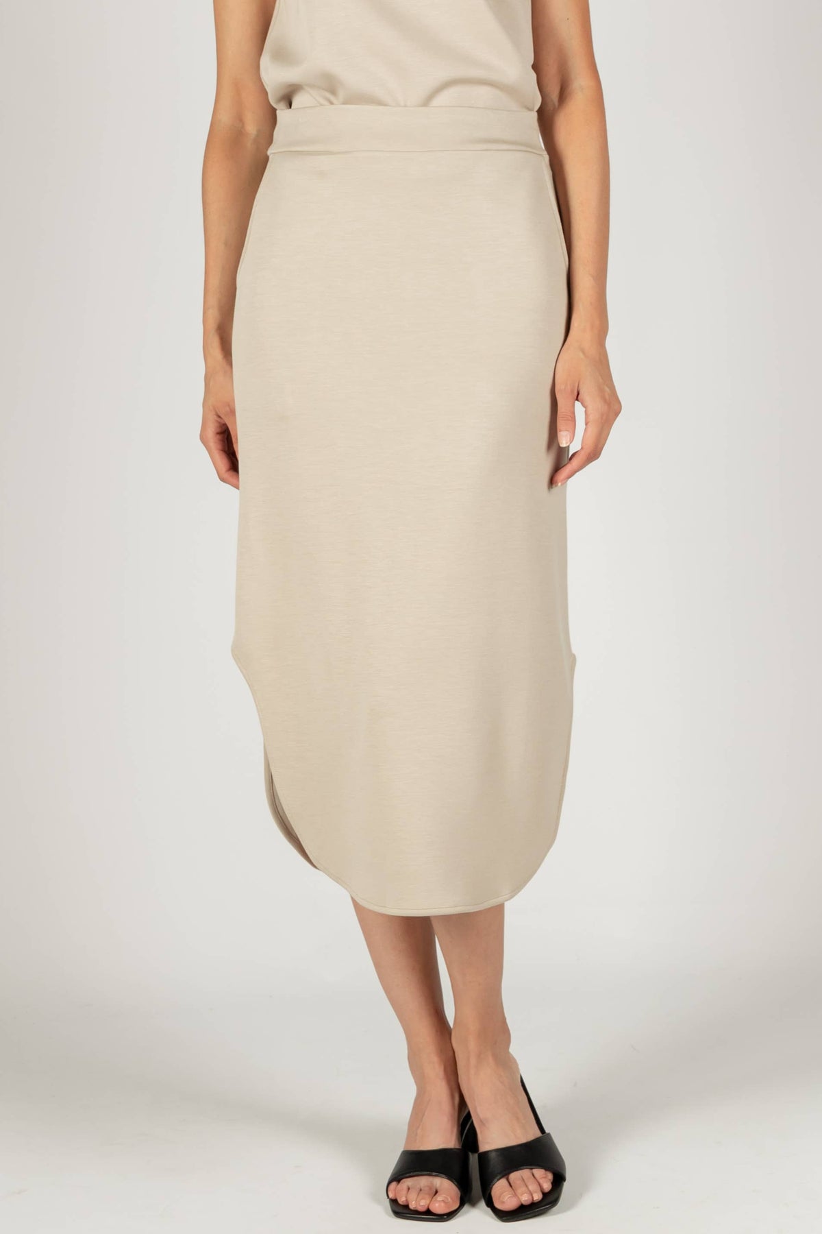 P. CILL Butter Modal Midi Skirt