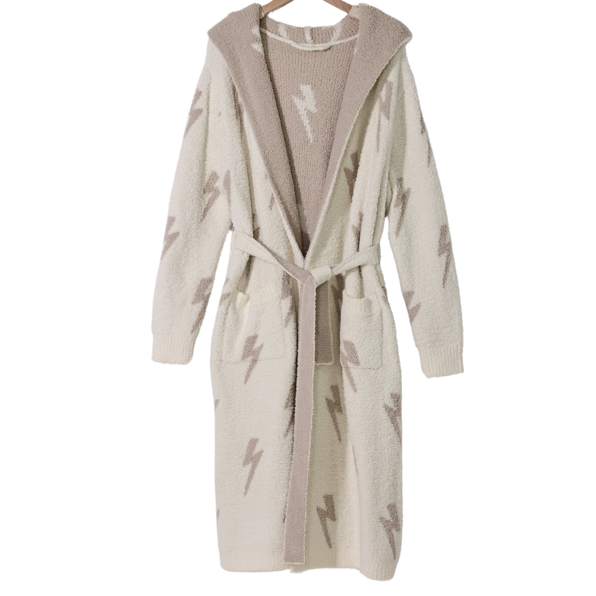 Hooded Lightning Bolt Luxe Robe