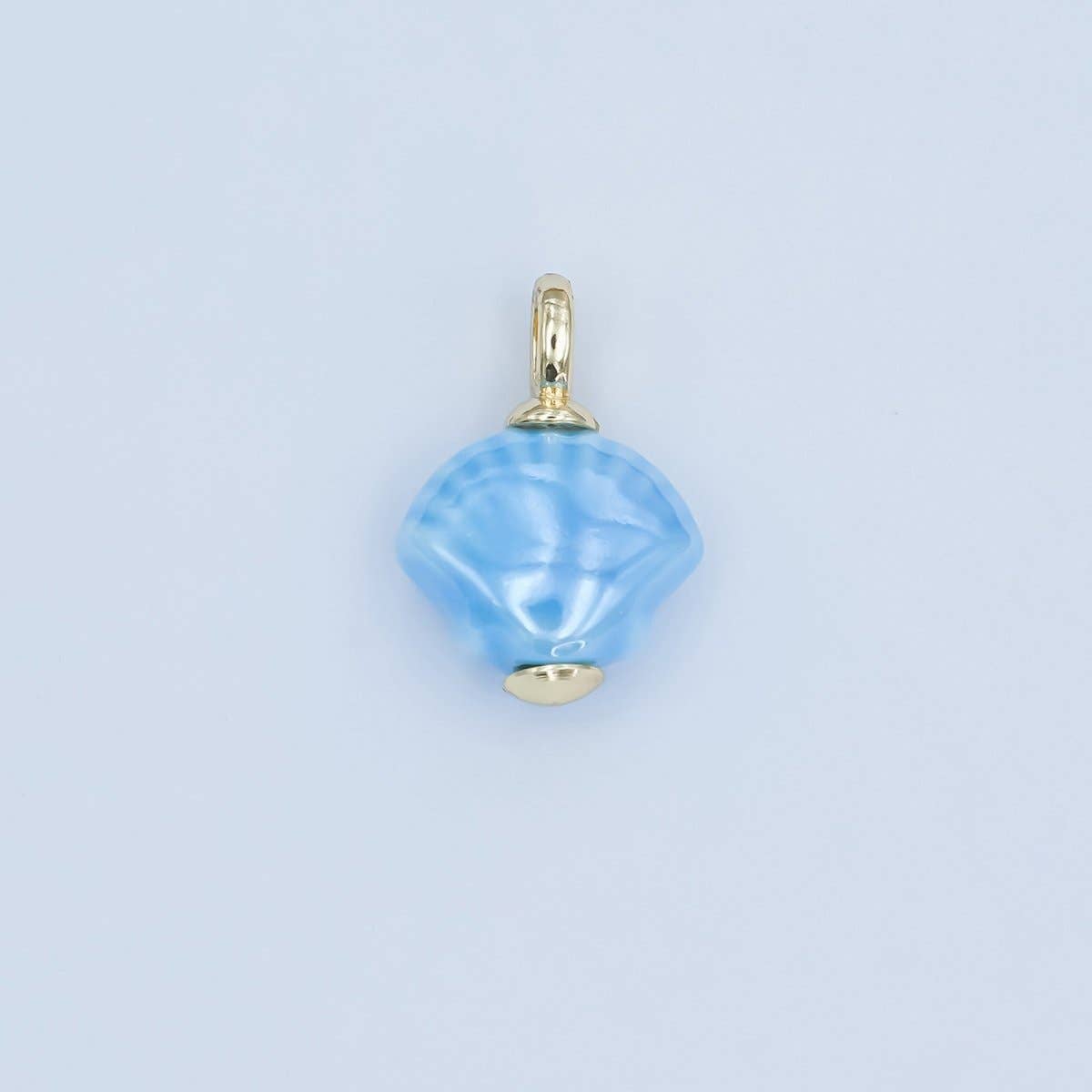 24K Gold Filled Nature Floral Mushroom Pet Sea Sell Ceramic Drop Charm