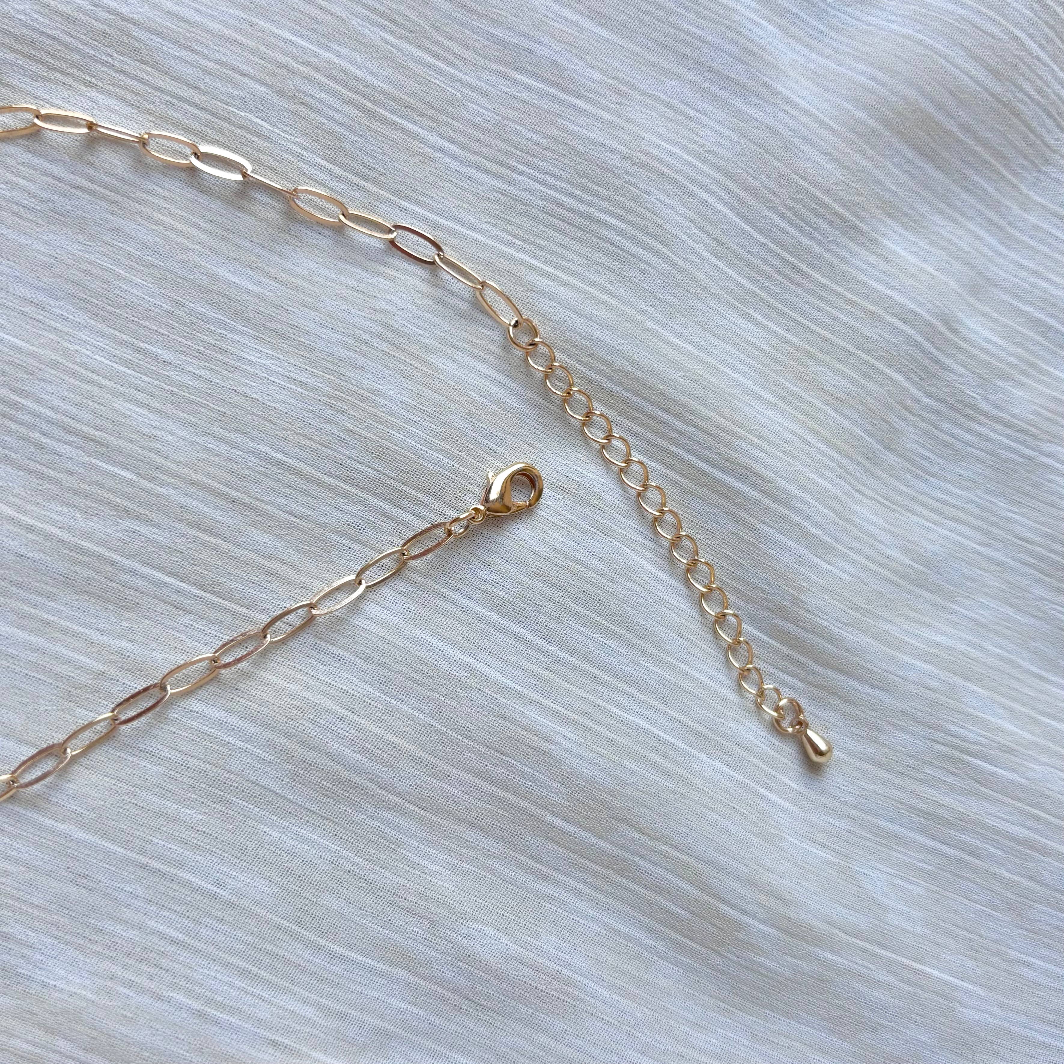 RECTANGLE BOX CHAIN | 18k gold paperclip chain