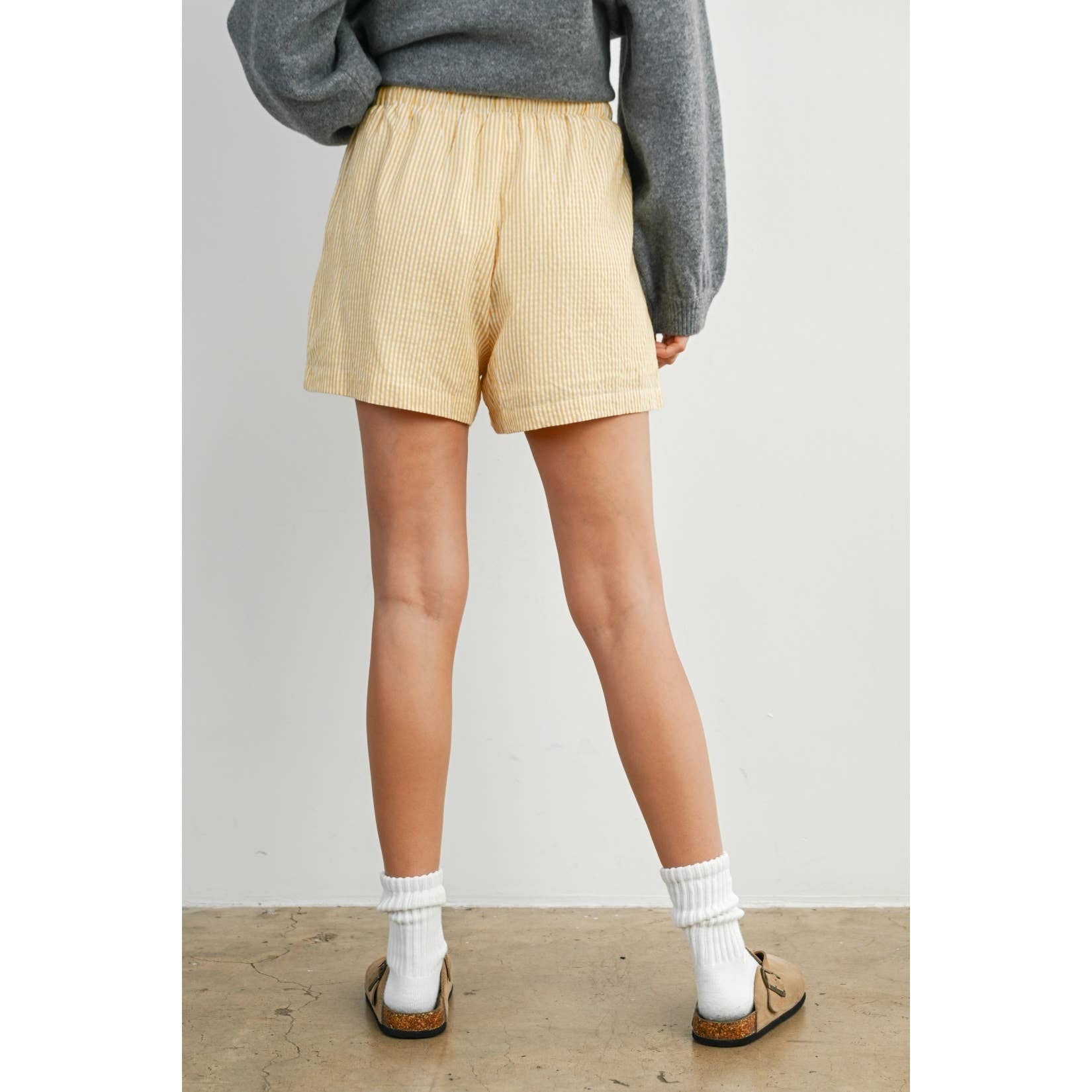 Casual Striped Drawstring Shorts - BMP7940