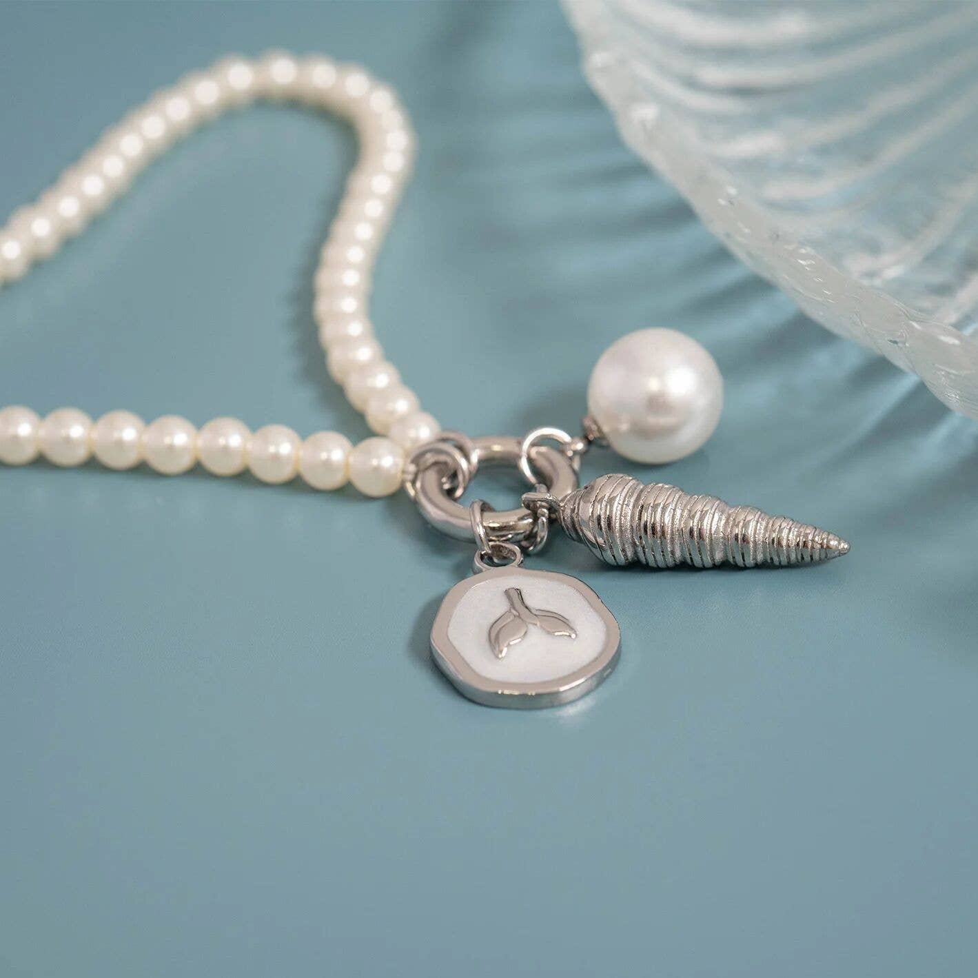 8mm Glass Pearl Charms