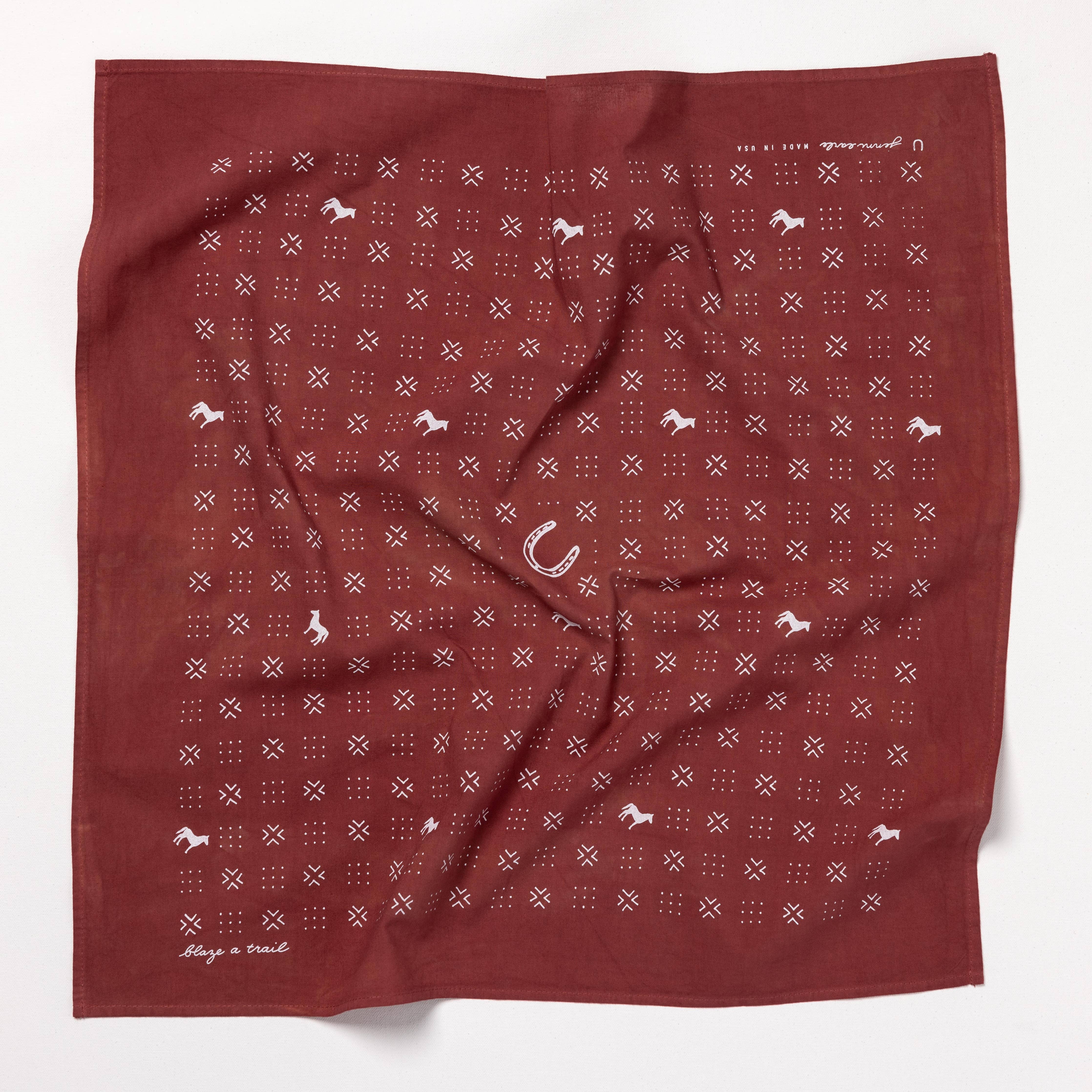 “Blaze A Trail” Heritage Bandana – Ethically Made in USA
