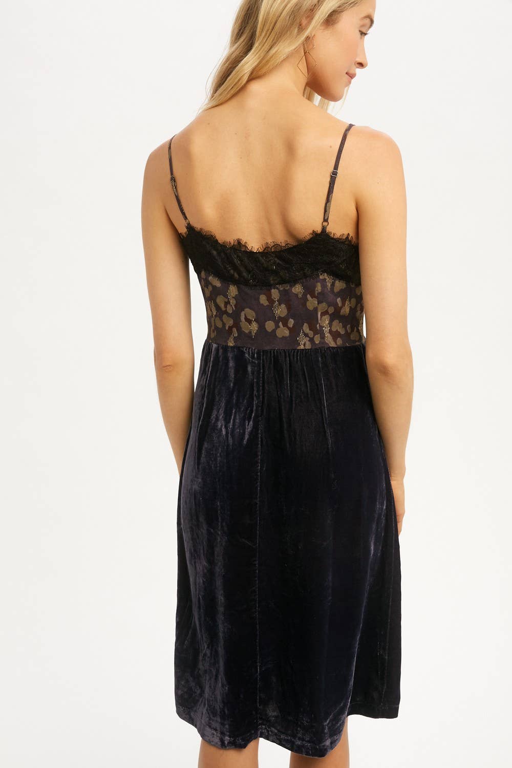 Lace Velvet Dress
