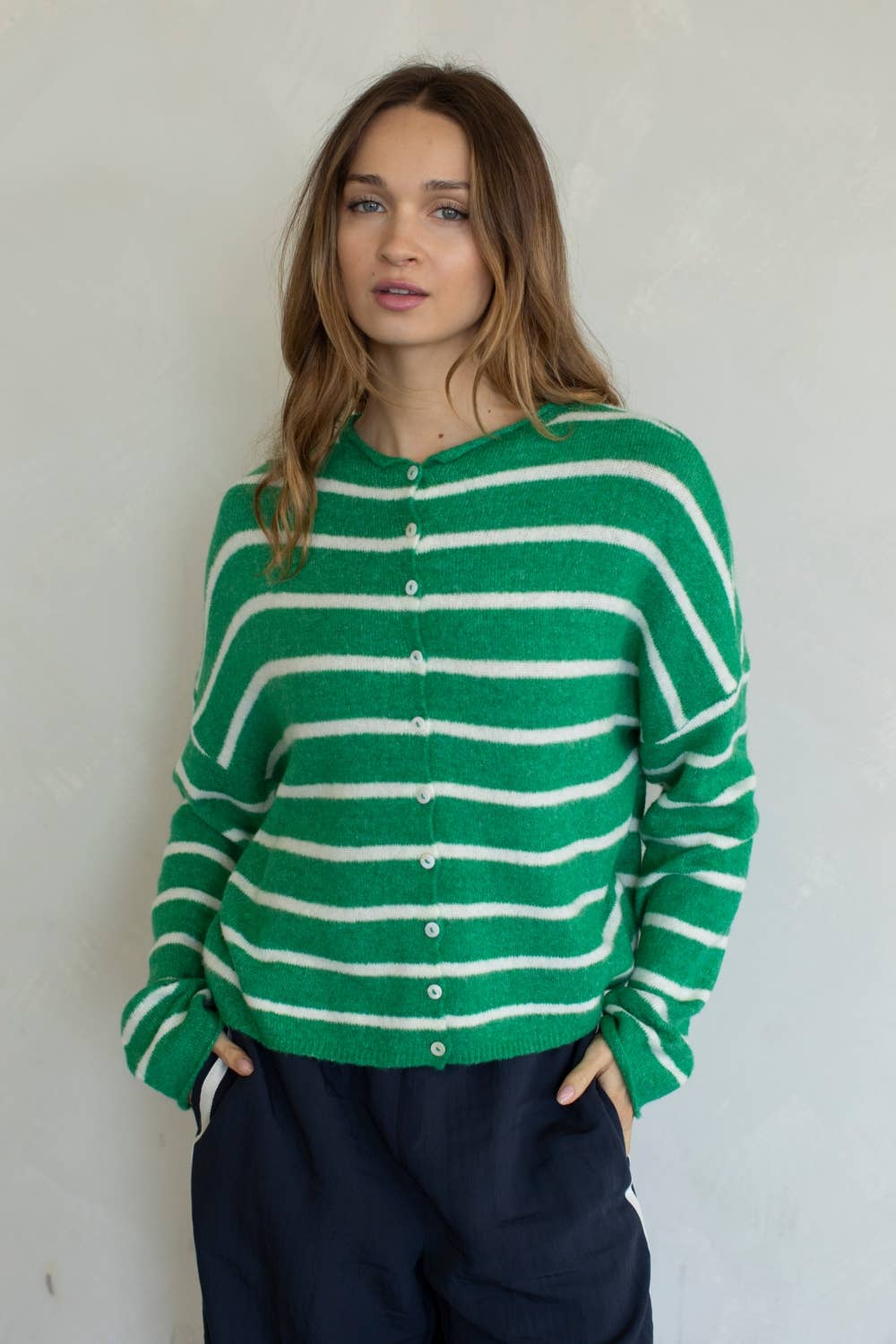Cabana-Striped Piper Cardigan