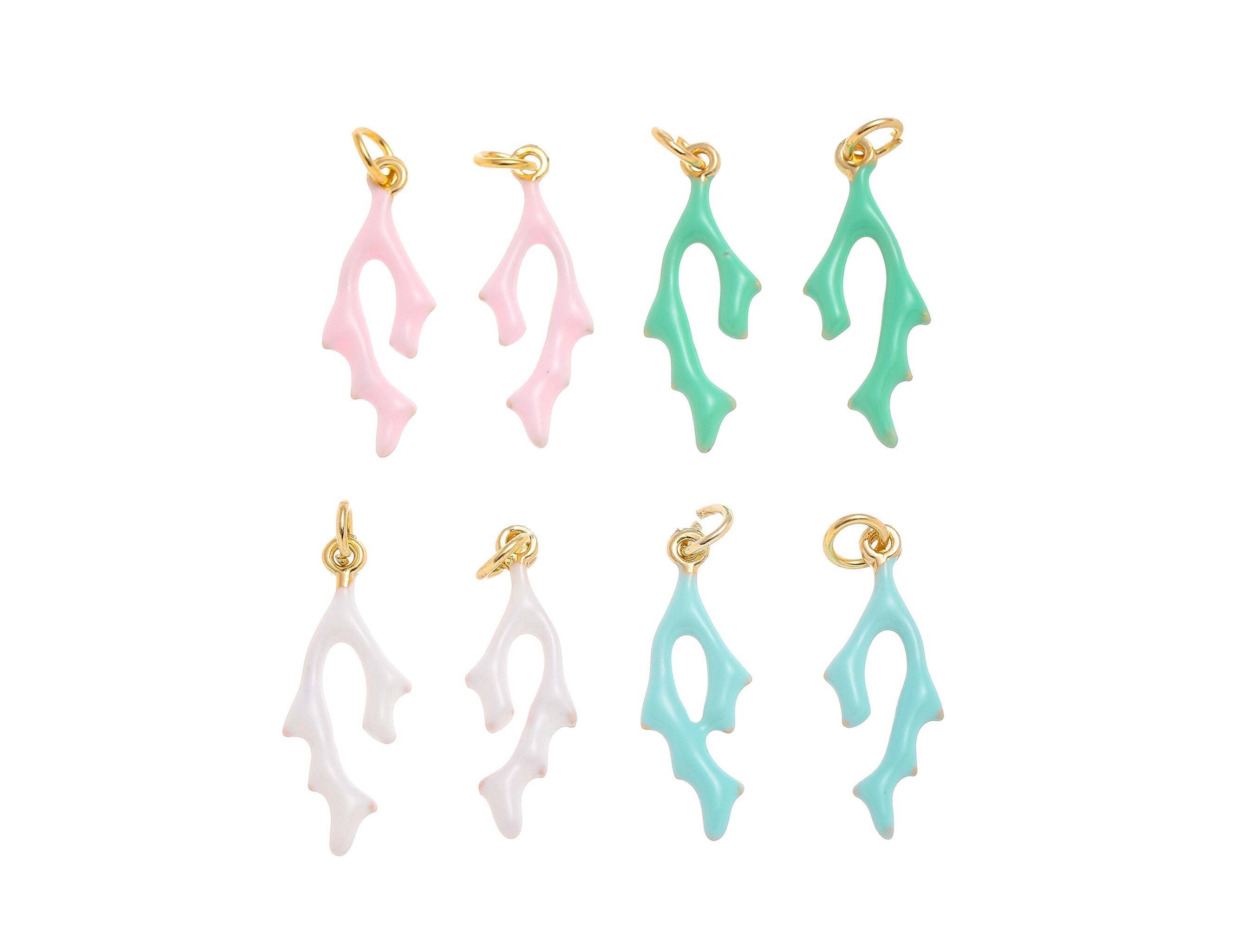 Ocean Coral Branch Charms for Necklace and Earrings CPG1418