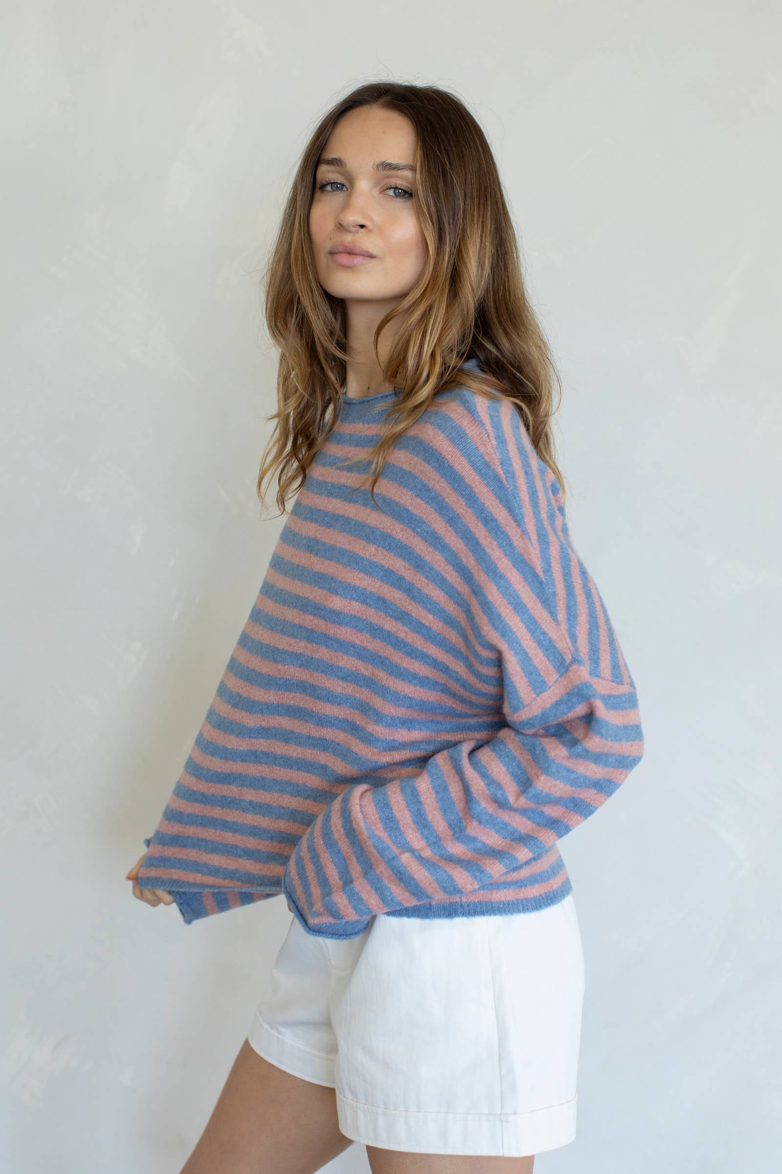 Piper Pullover Sweater - Striped