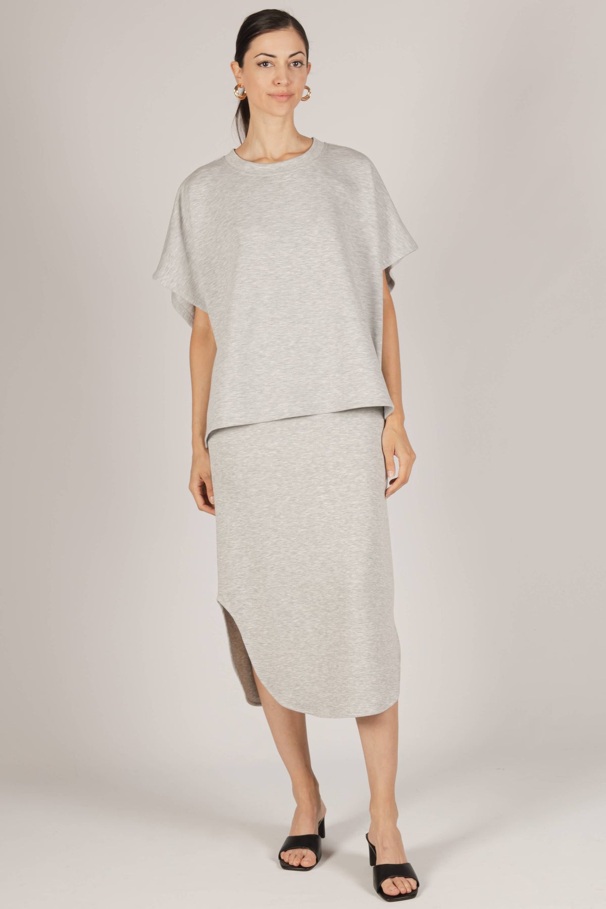 P. CILL Butter Modal Midi Skirt