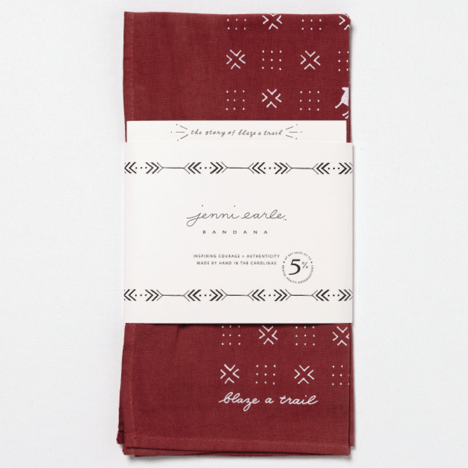 “Blaze A Trail” Heritage Bandana – Ethically Made in USA
