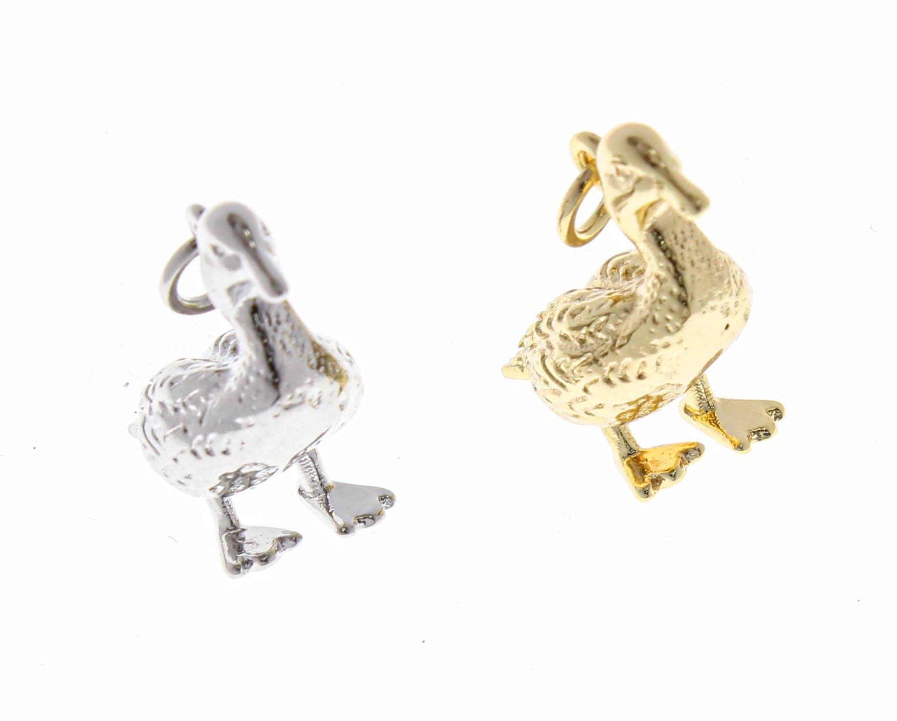 18k Gold Duckling Charm