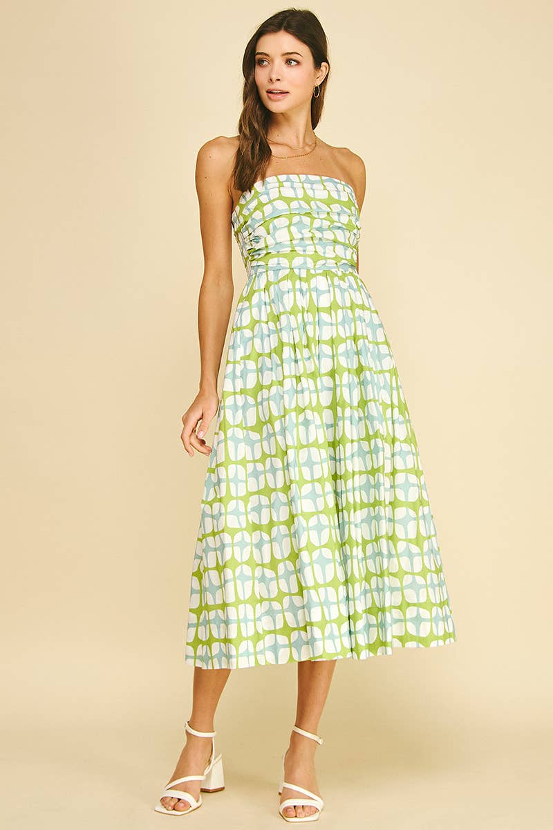 Geometric Midi Dress