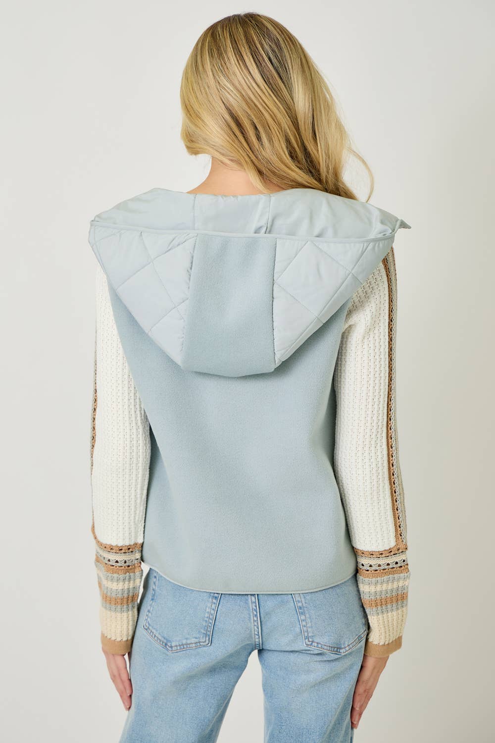 Quilted Puffer Hoodie Vest