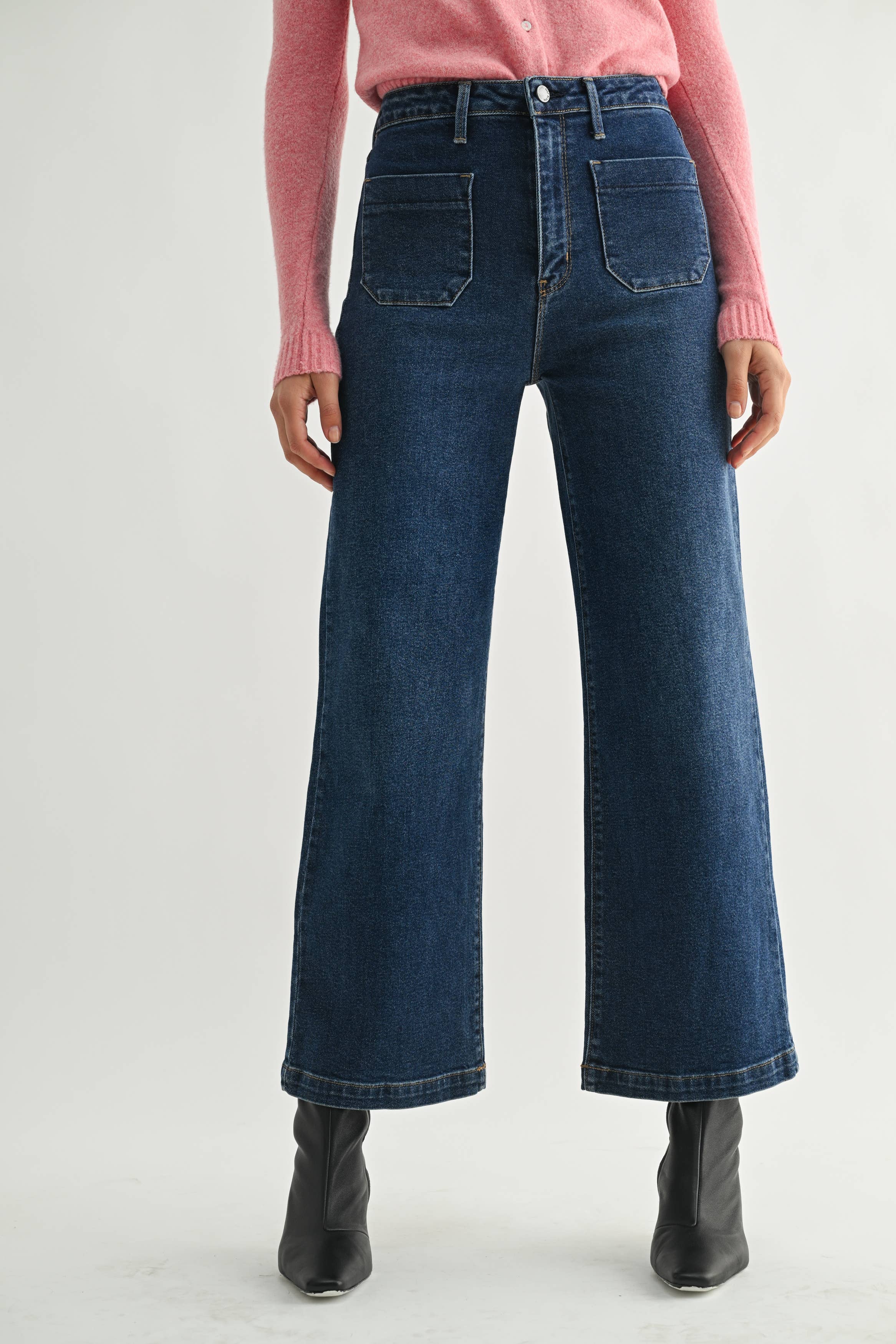 Patch Pocket Wide Leg
