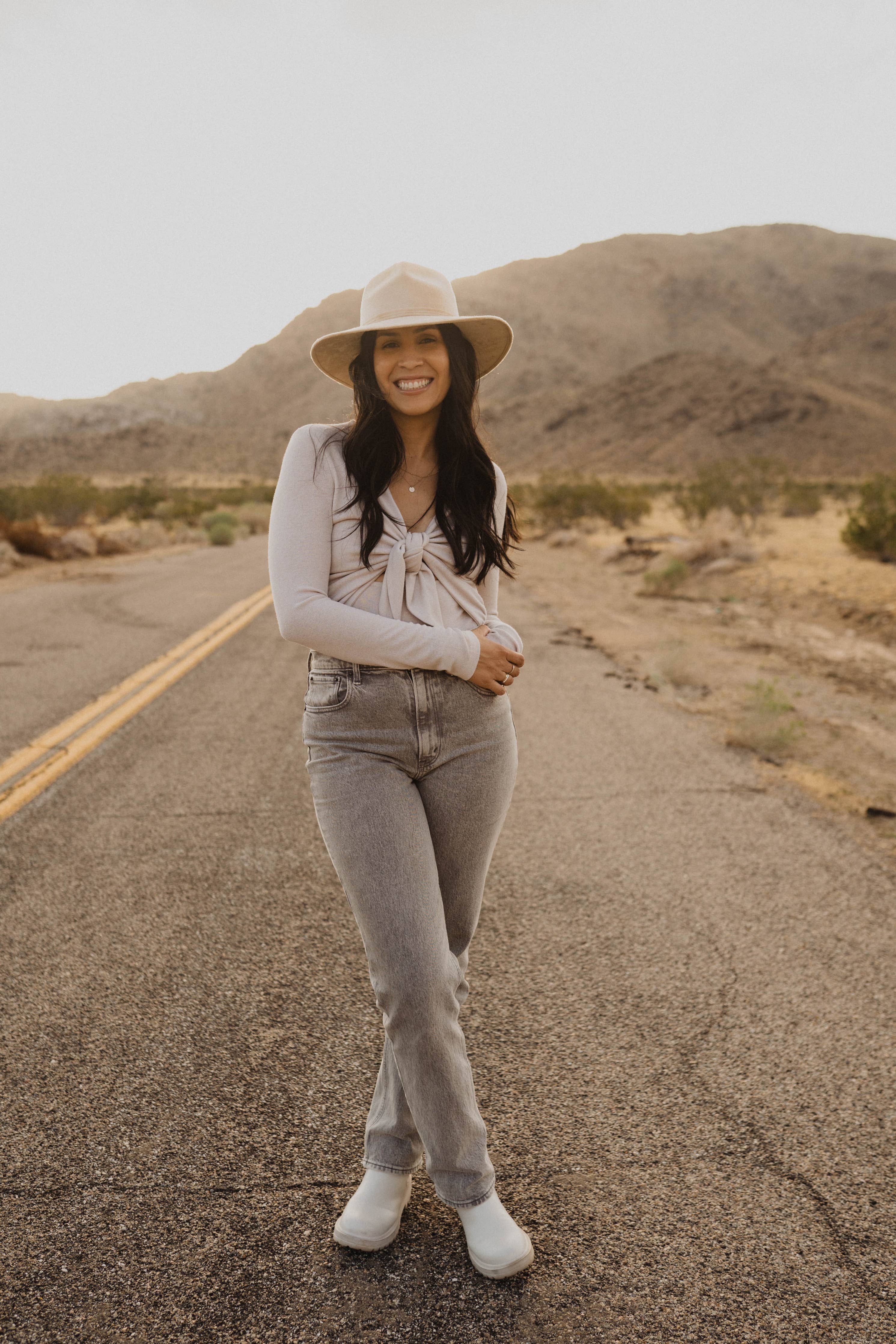 Sweetheart Fedora Hat: Nude