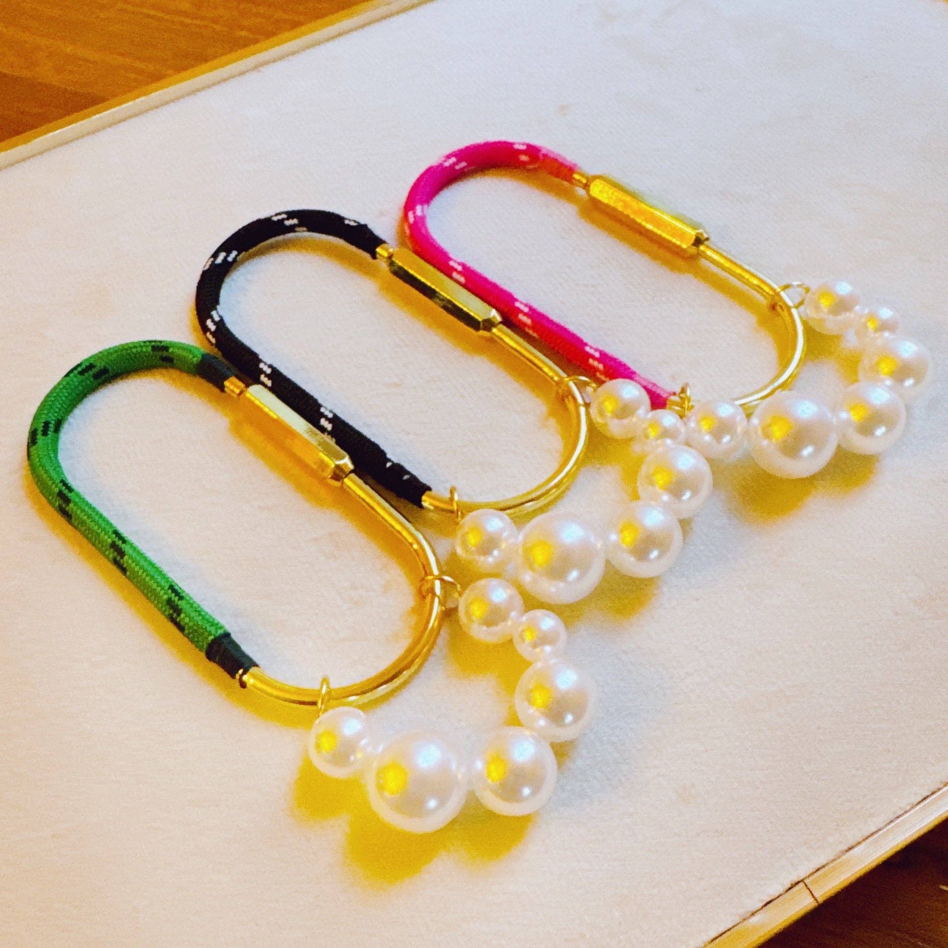 Roped And Pearled Bag Charm