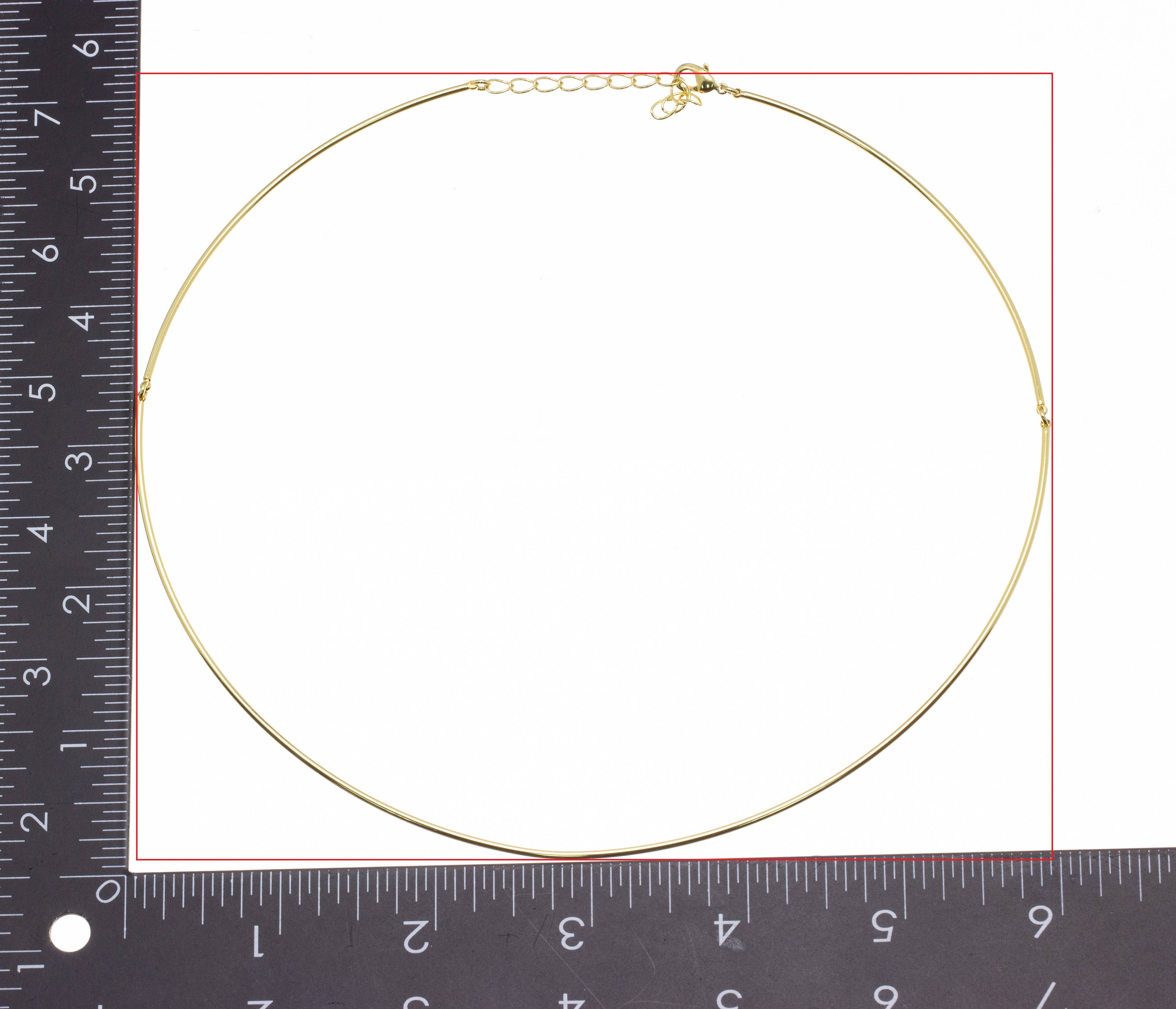 Gold Wire Flexible Choker Necklace,Adjustable Choker NLGNEW