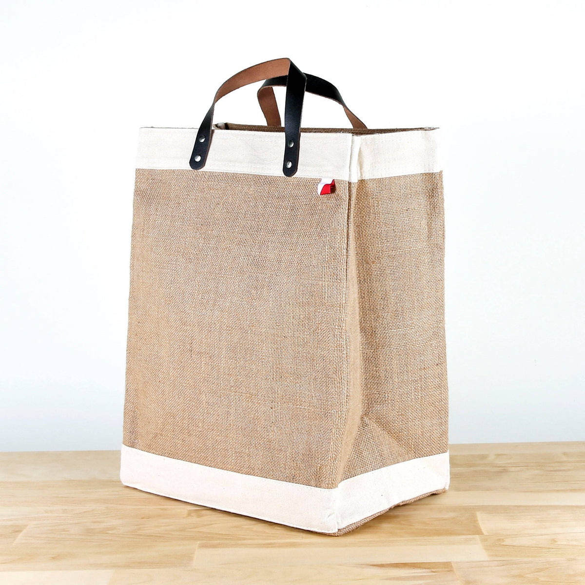 Bazaar Jute and Leather Market Tote Bag
