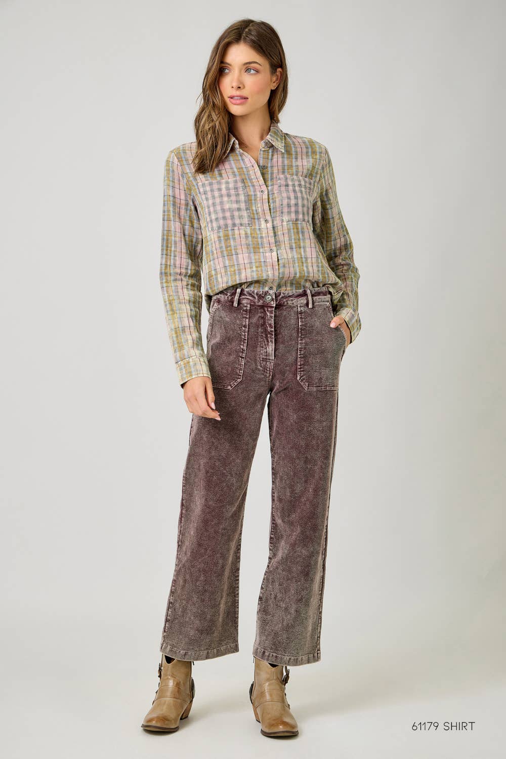Washed Corduroy Trousers