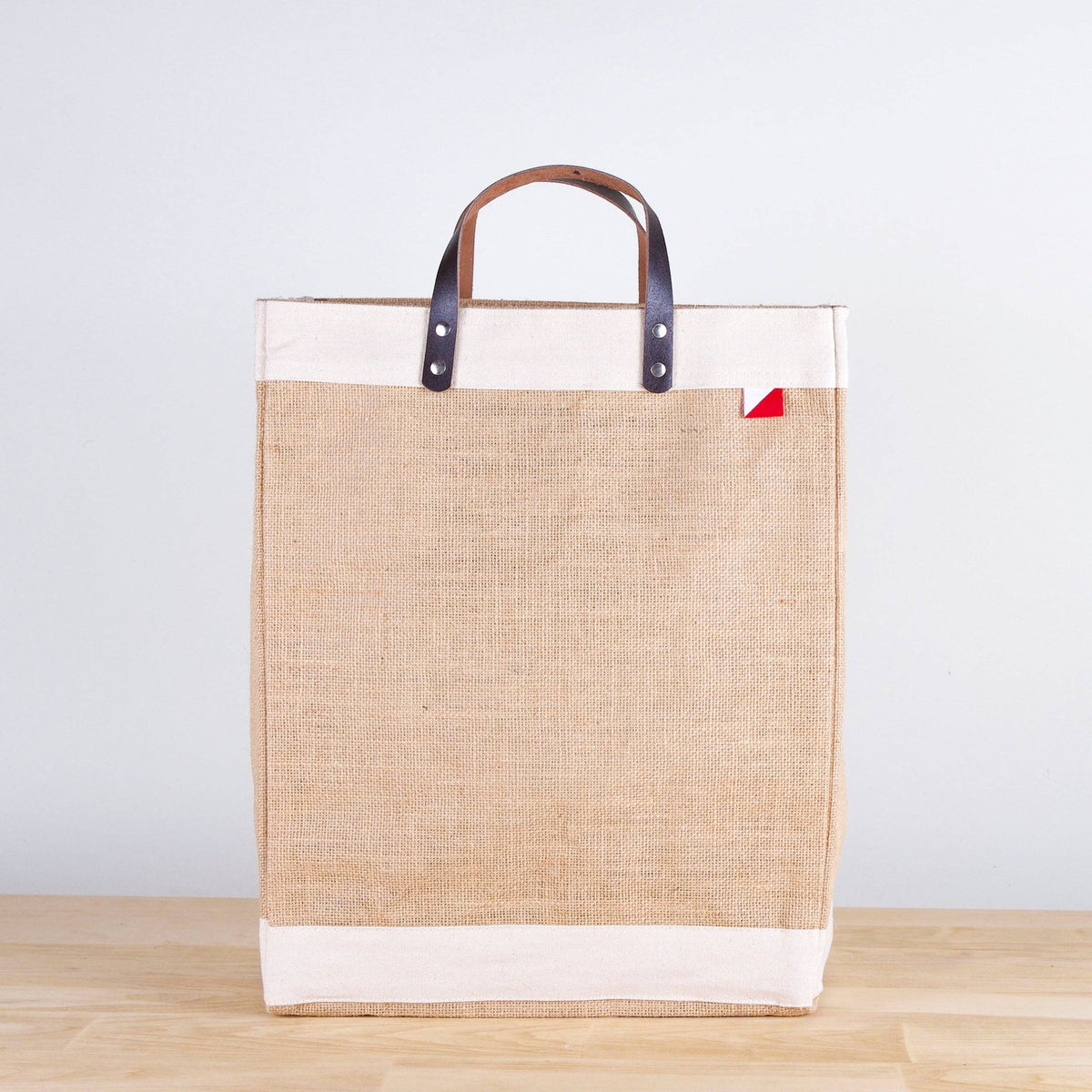 Bazaar Jute and Leather Market Tote Bag
